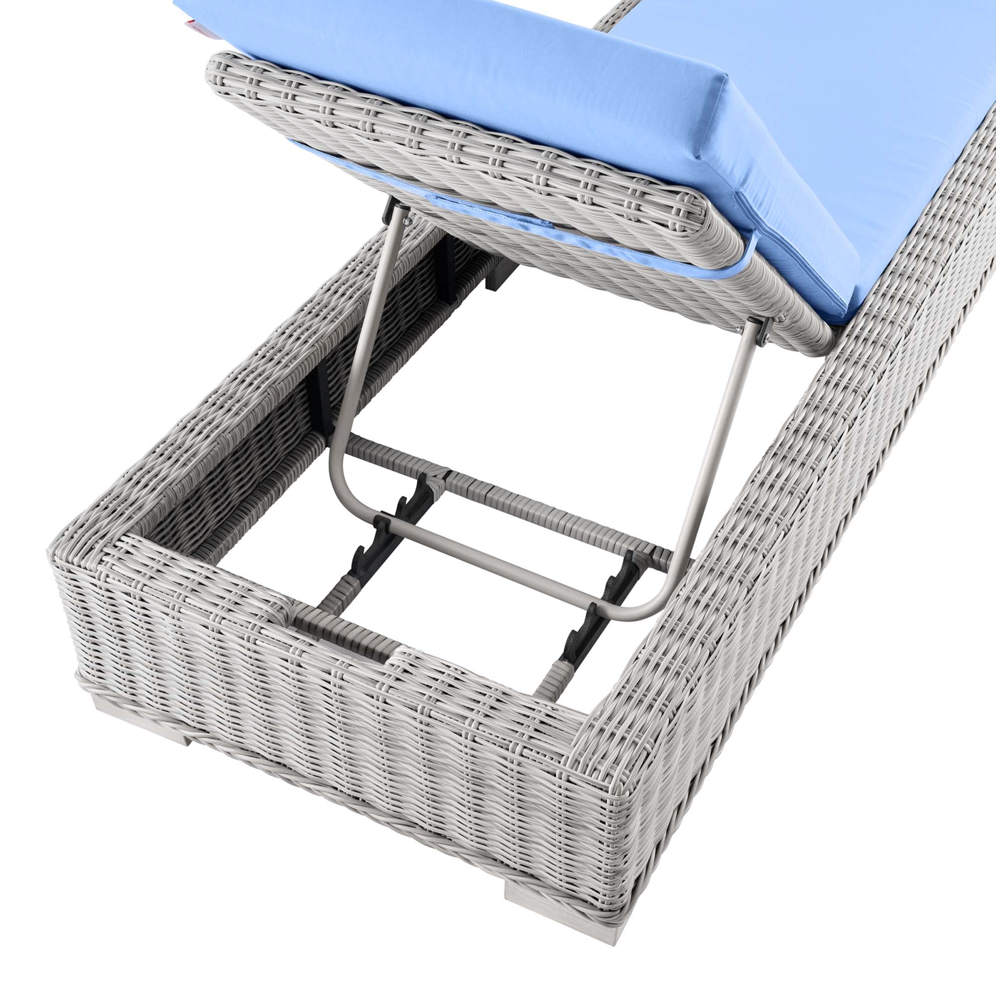 Conway Outdoor Patio Wicker Rattan Chaise Lounge by Modway