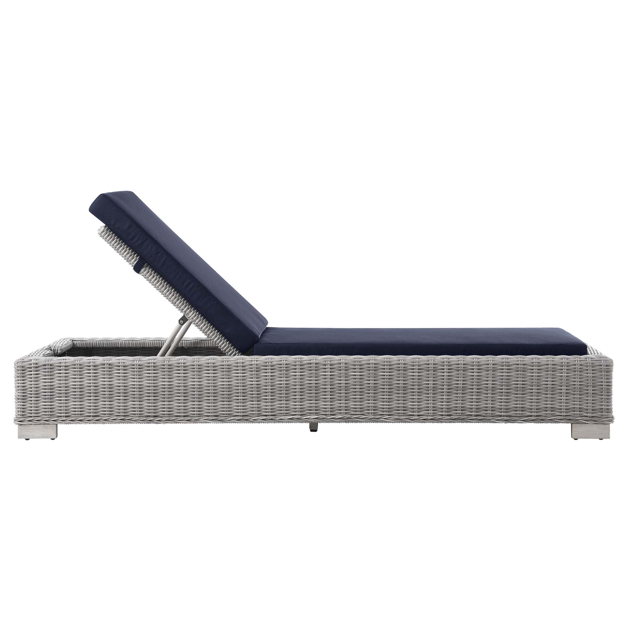 Conway Outdoor Patio Wicker Rattan Chaise Lounge by Modway