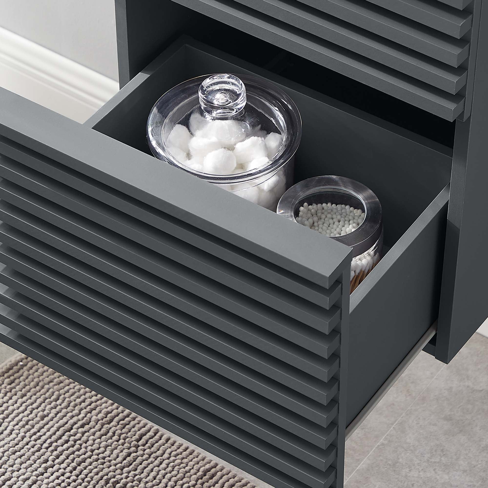 Render Wall-Mount Bathroom Cabinet Basin Not Included by Modway