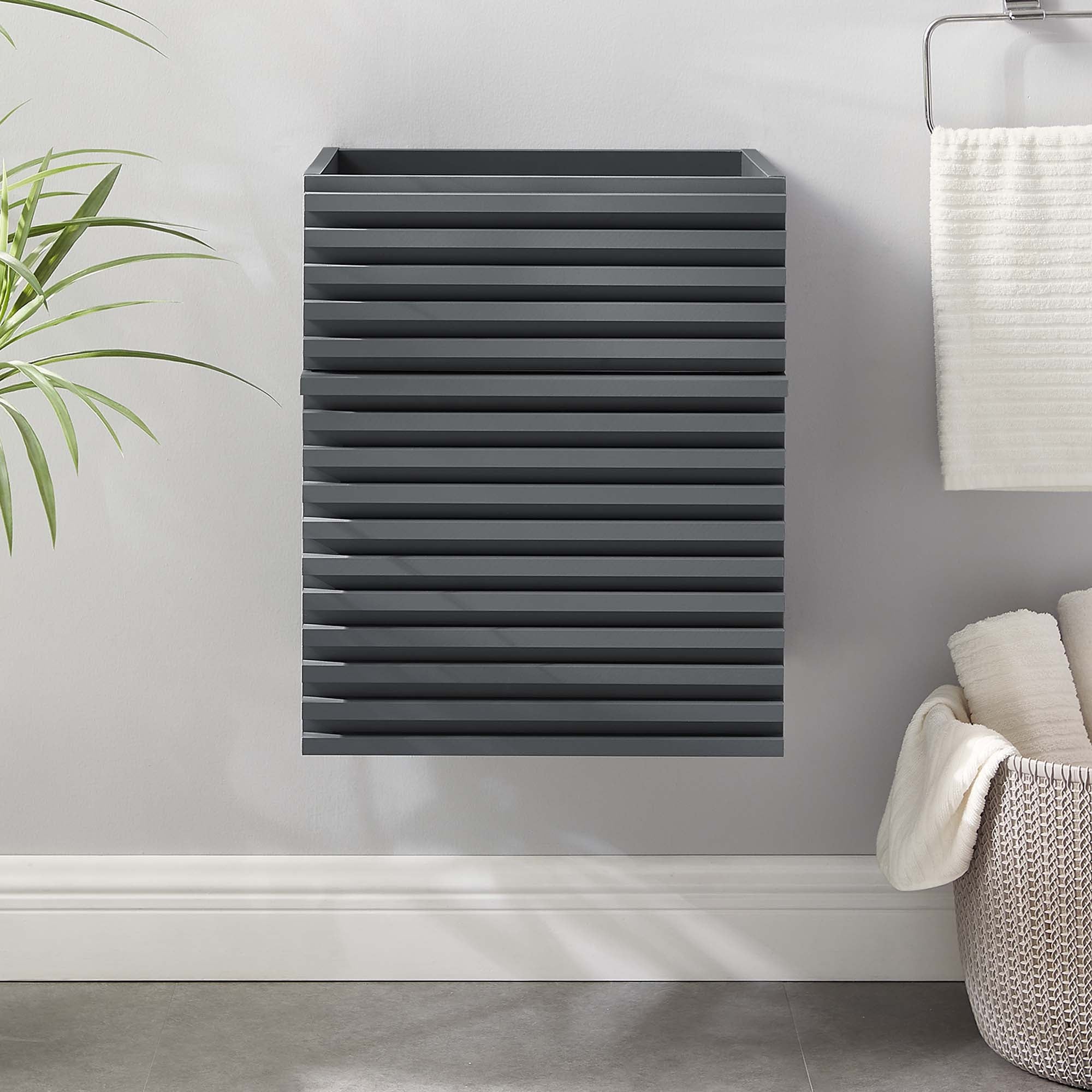 Render Wall-Mount Bathroom Cabinet Basin Not Included by Modway