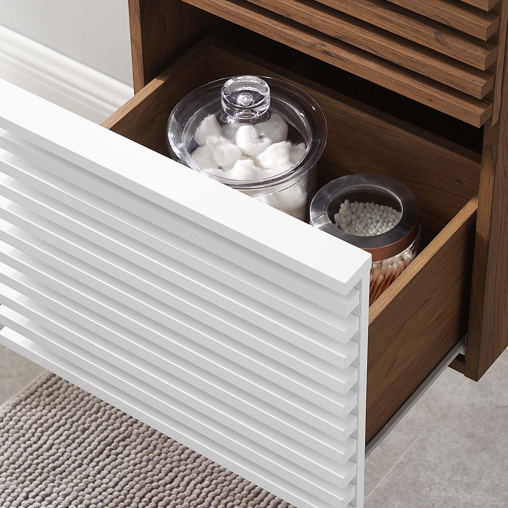 Render Wall-Mount Bathroom Cabinet Basin Not Included by Modway