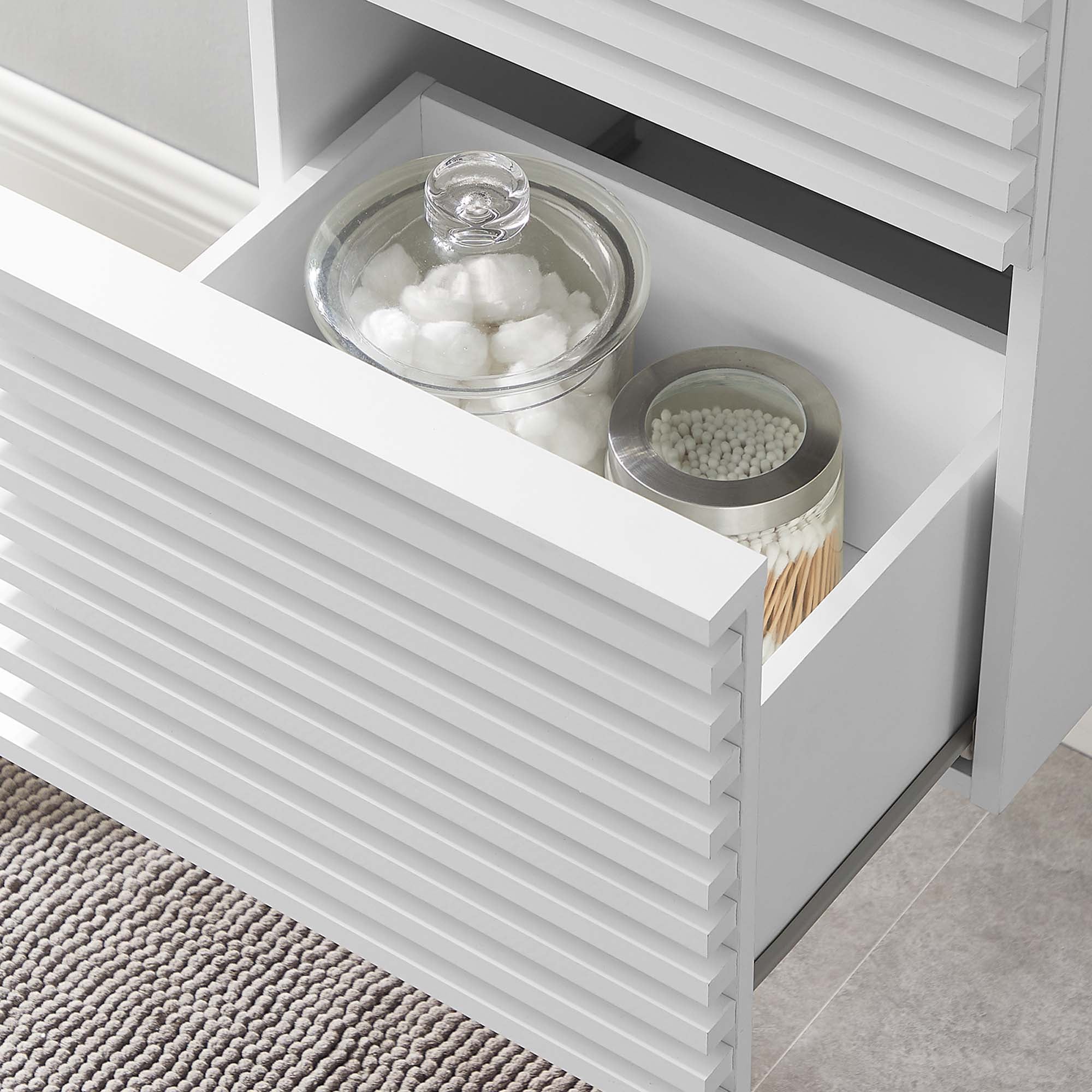 Render Wall-Mount Bathroom Cabinet Basin Not Included by Modway