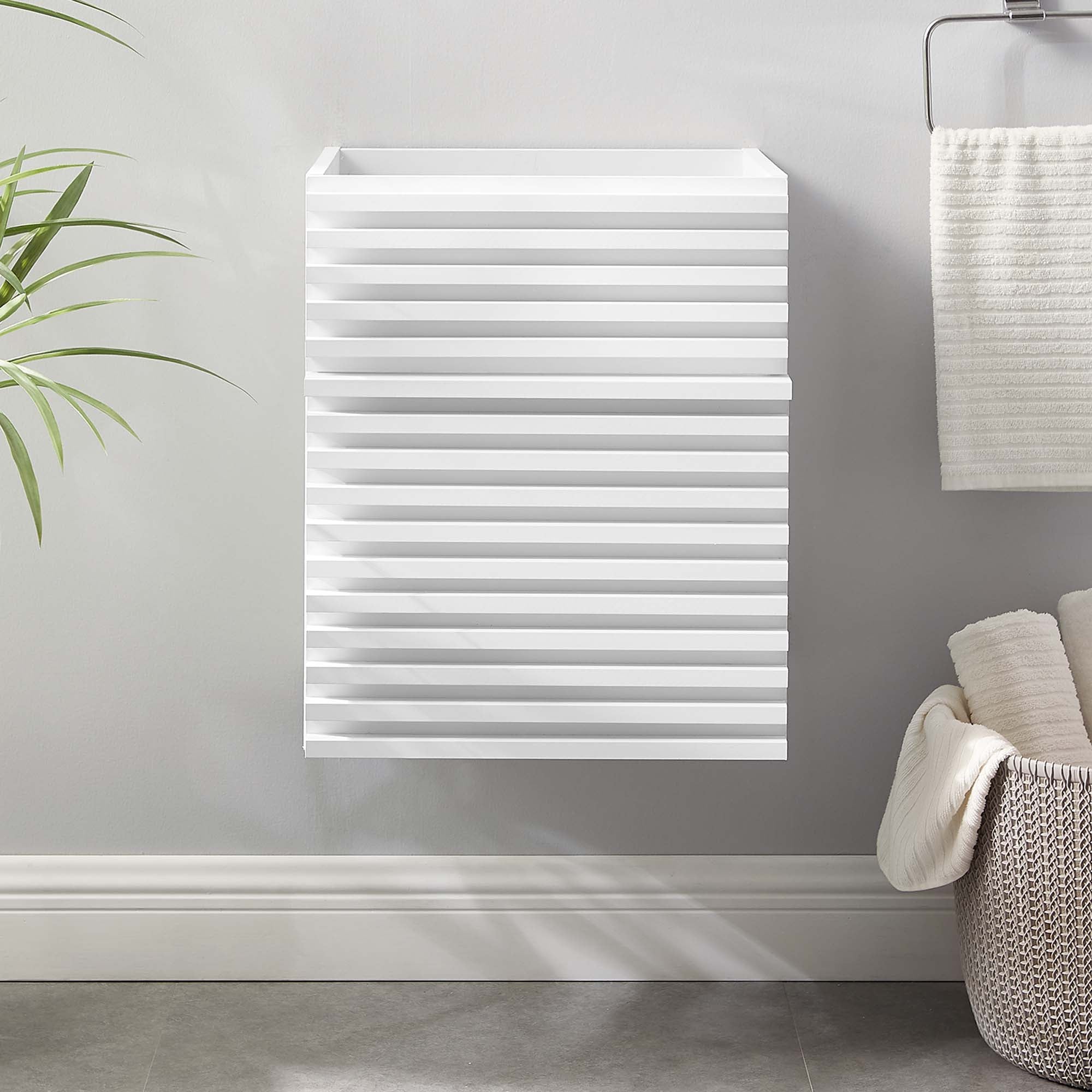 Render Wall-Mount Bathroom Cabinet Basin Not Included by Modway