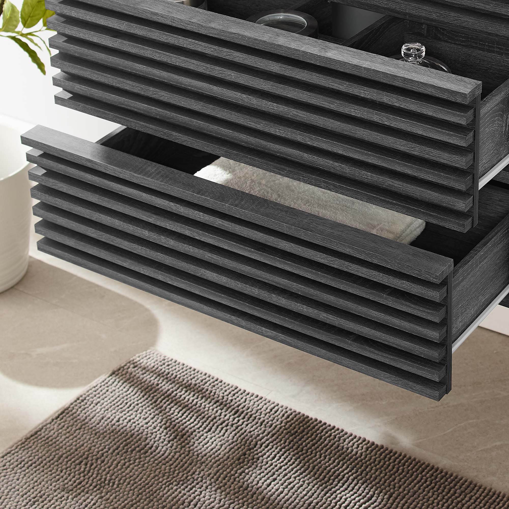 Render Wall-Mount Bathroom Cabinet Basin Not Included by Modway