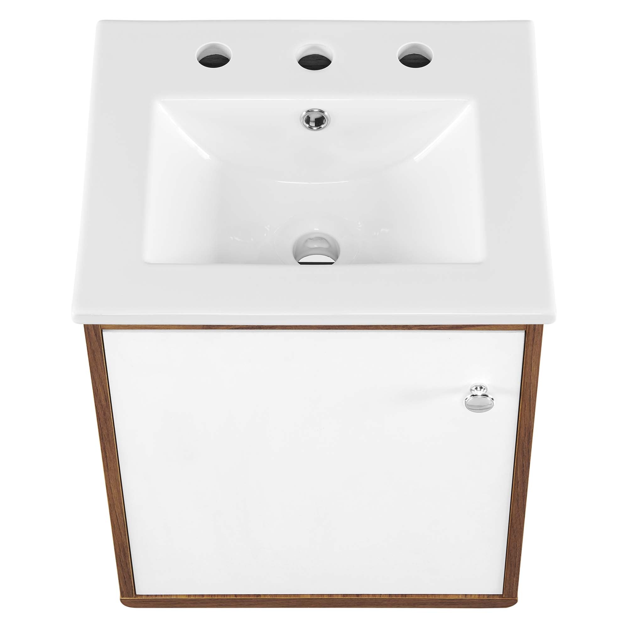 Transmit Wall-Mount Bathroom Vanity Basin Included by Modway