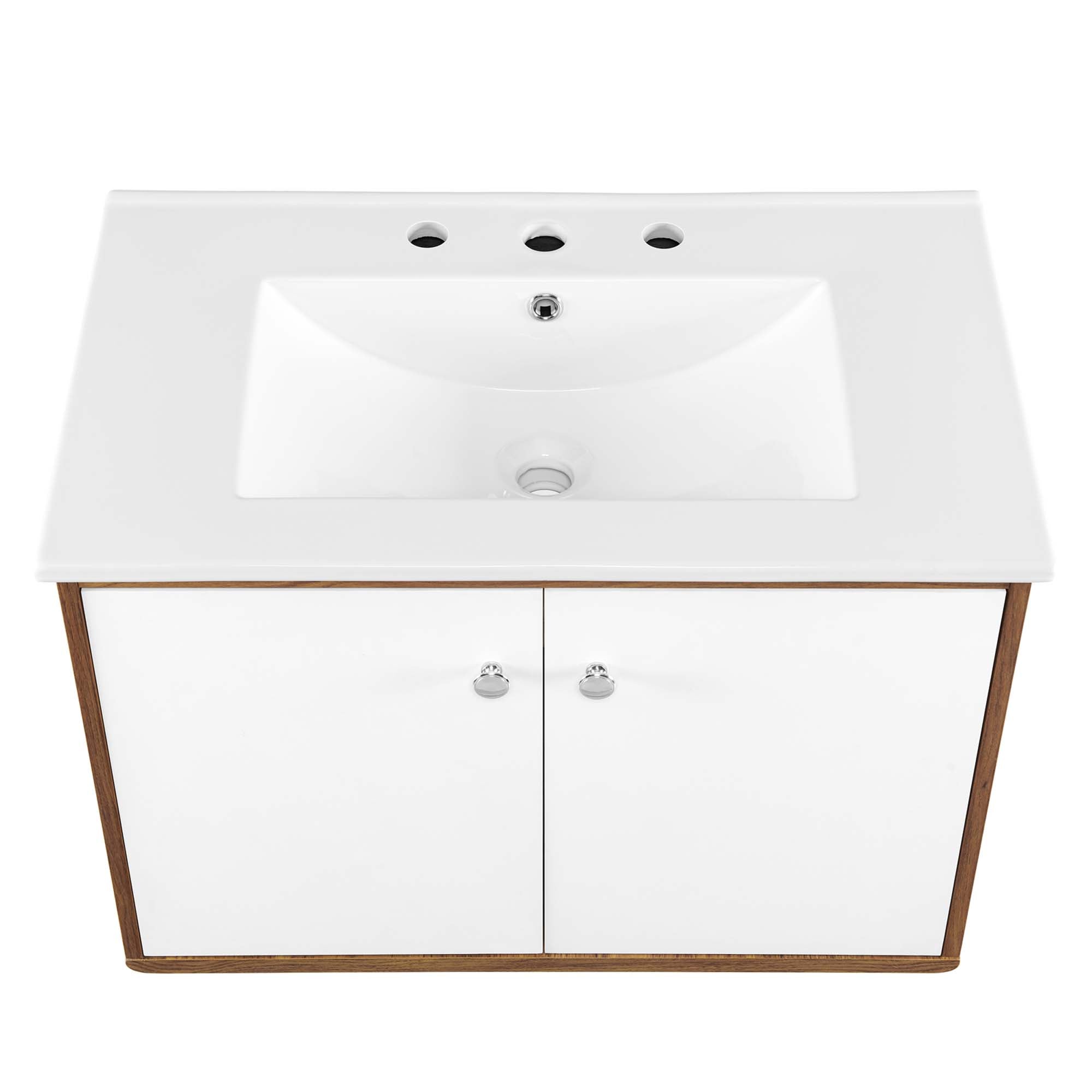 Transmit Wall-Mount Bathroom Vanity Basin Included by Modway