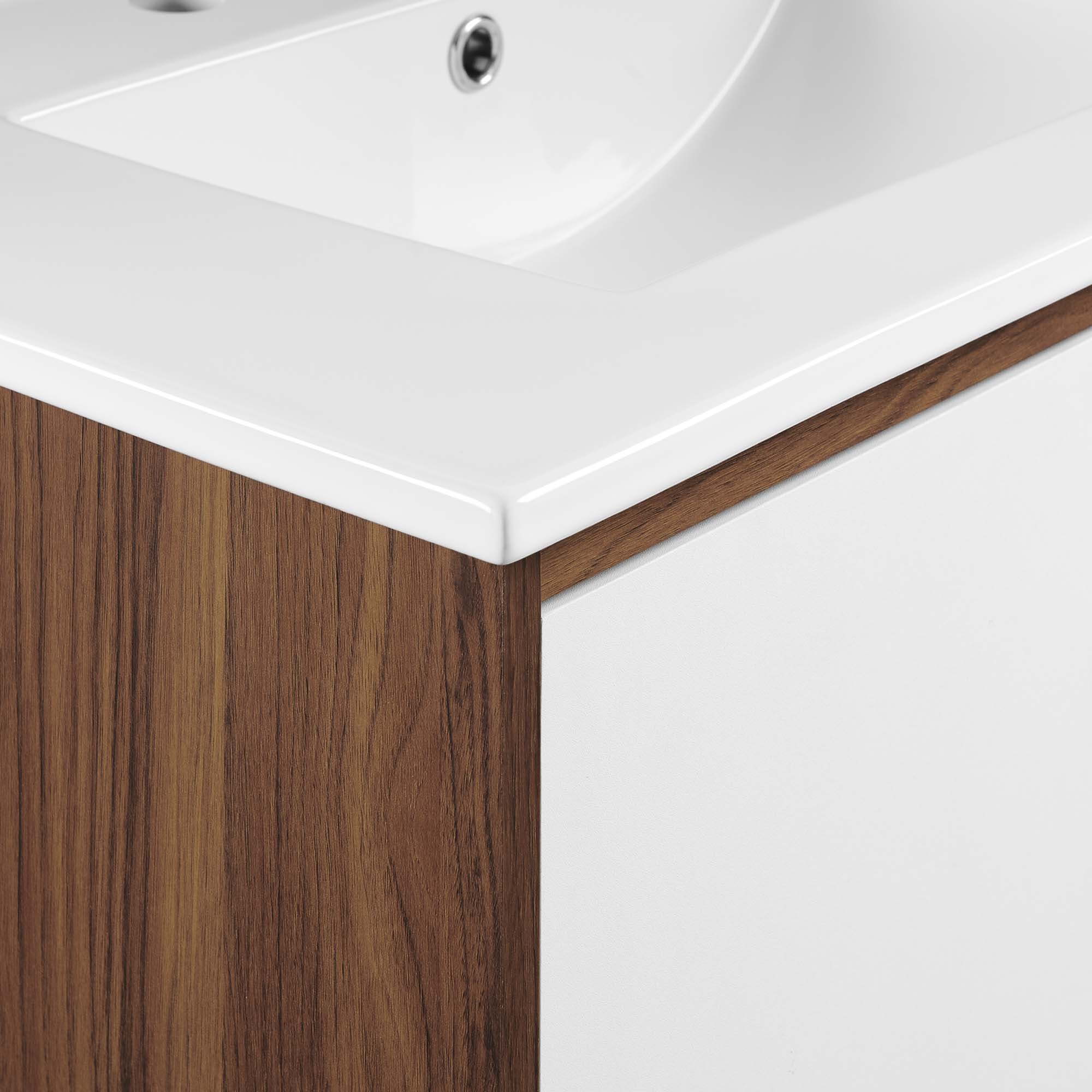 Transmit Wall-Mount Bathroom Vanity Basin Included by Modway