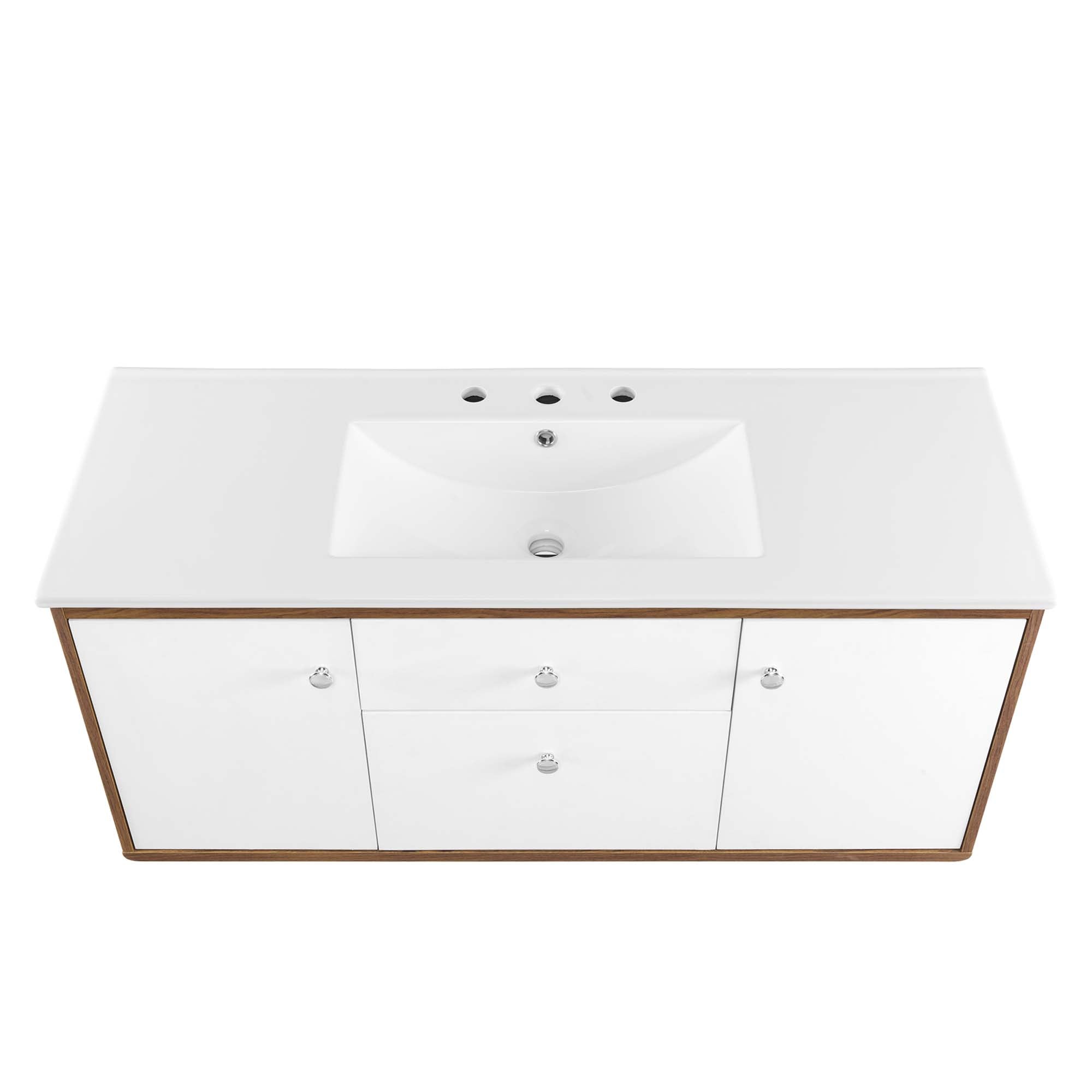 Transmit Wall-Mount Bathroom Vanity Basin Included by Modway