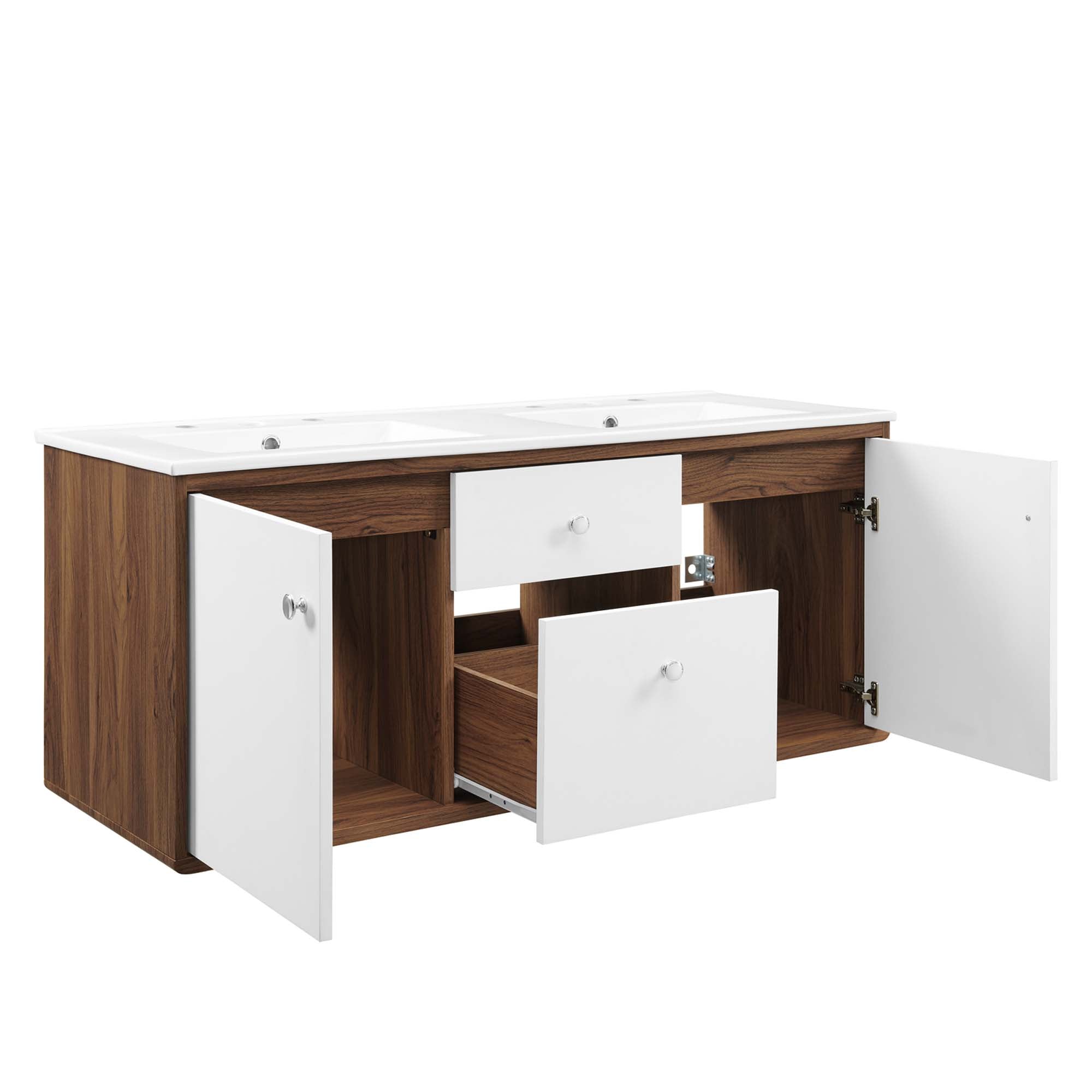 Transmit Wall-Mount Bathroom Vanity Basin Included by Modway
