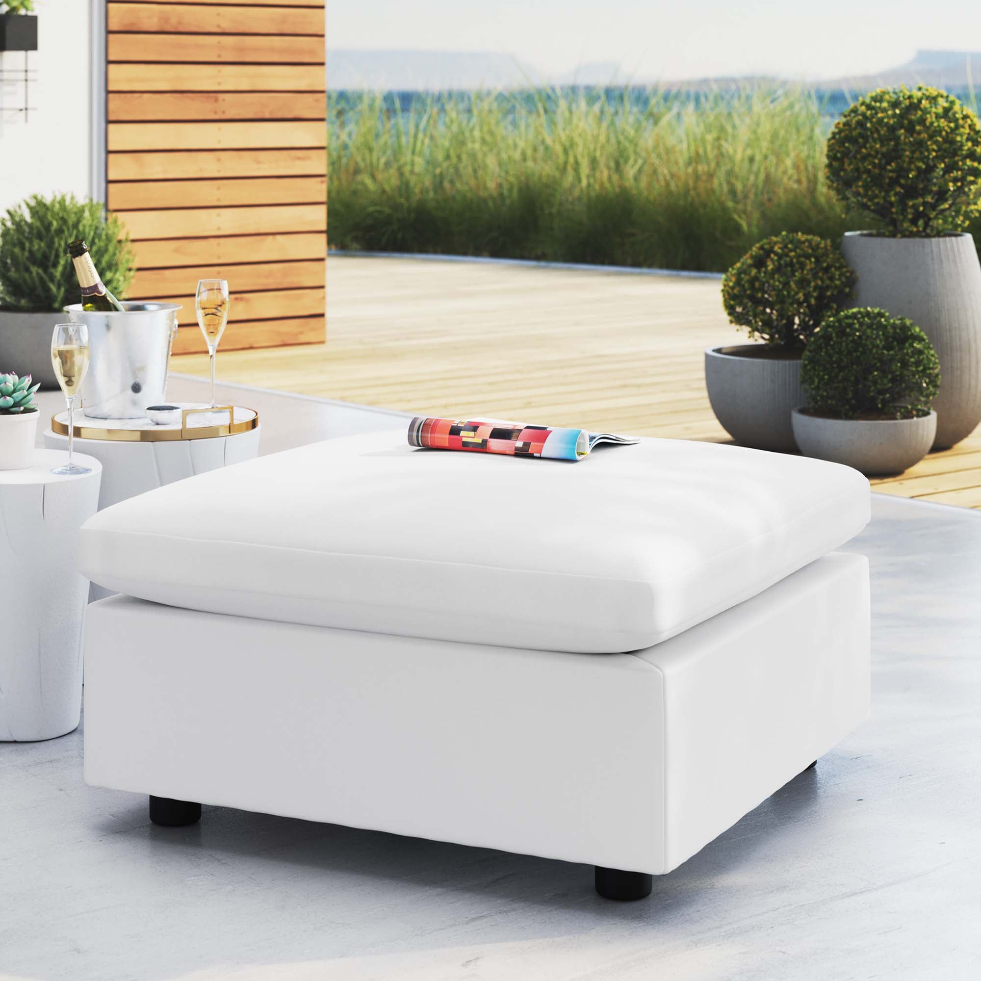 Commix Sunbrella® Outdoor Patio Ottoman by Modway