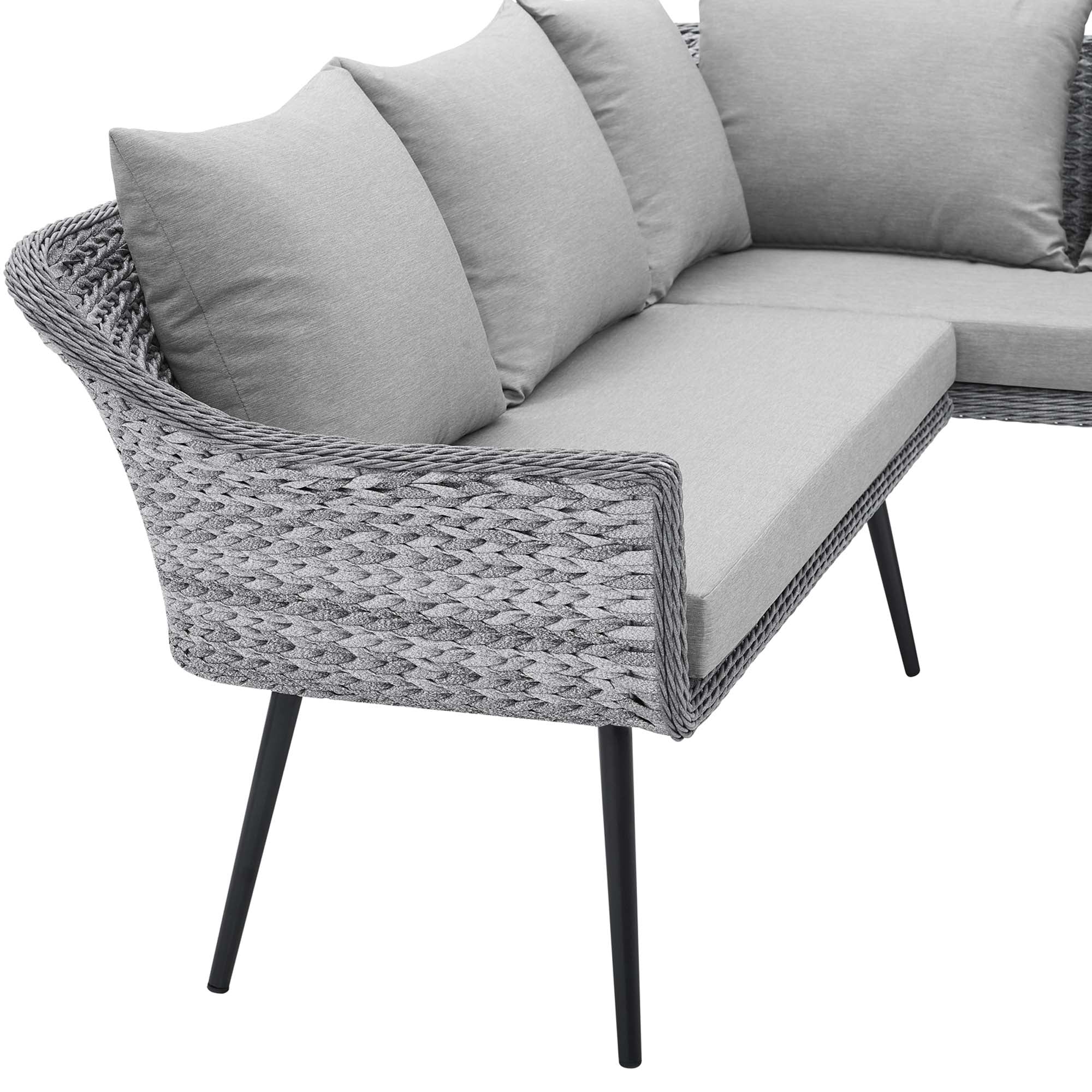 Endeavor Outdoor Patio Wicker Rattan Wicker Rattan Seating Set by Modway