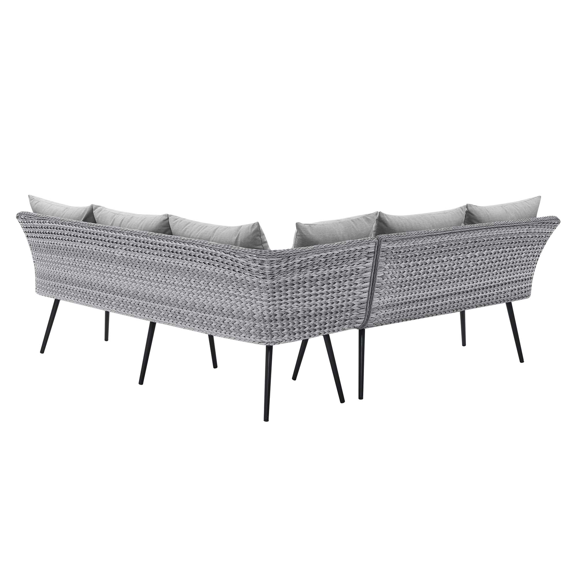 Endeavor Outdoor Patio Wicker Rattan Wicker Rattan Seating Set by Modway