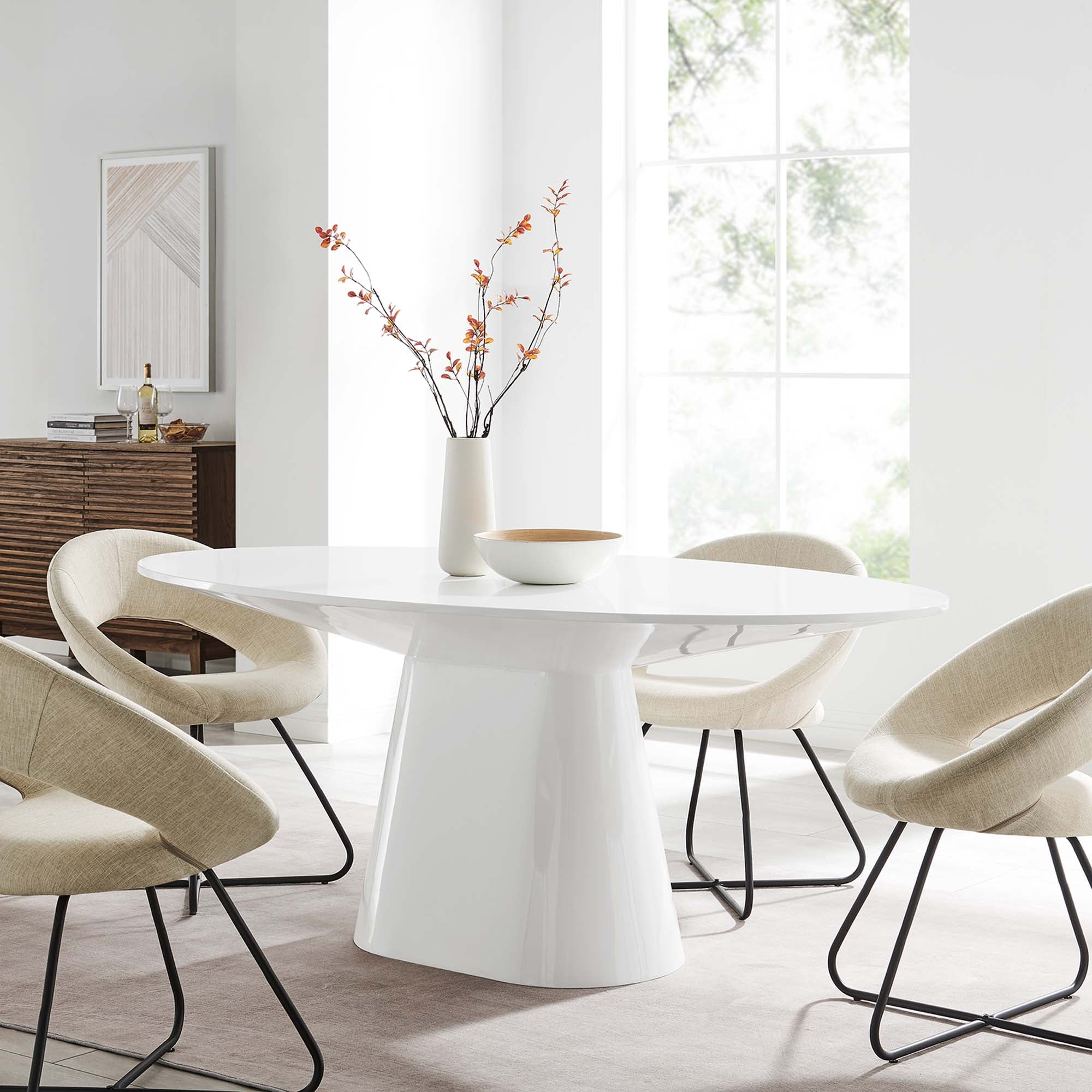 Provision 75" Oval Dining Table by Modway
