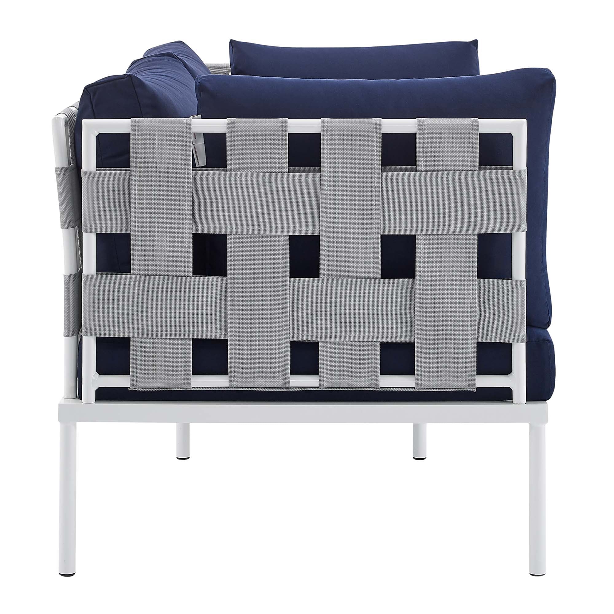 Harmony 5-Piece Sunbrella® Outdoor Patio Aluminum Furniture Set by Modway