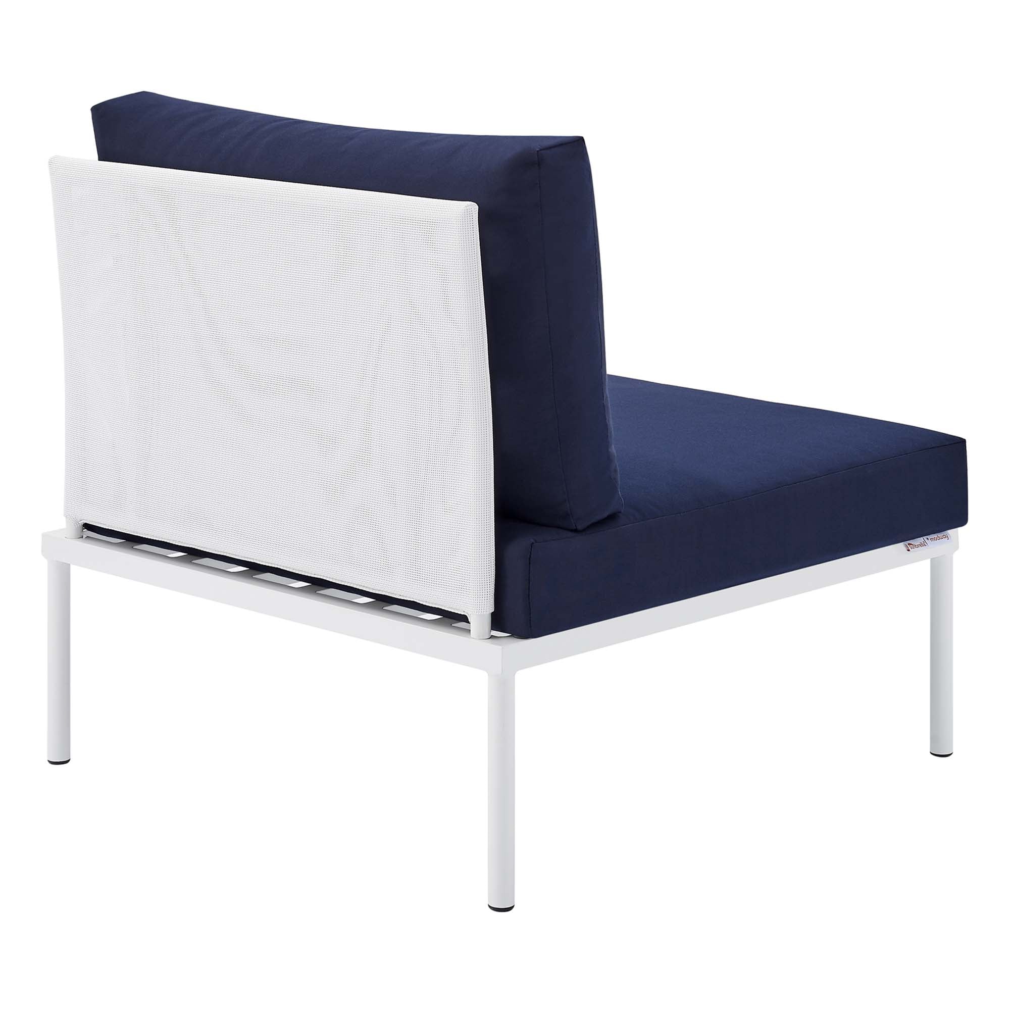 Harmony 6-Piece Sunbrella® Outdoor Patio Aluminum Sectional Sofa Set by Modway