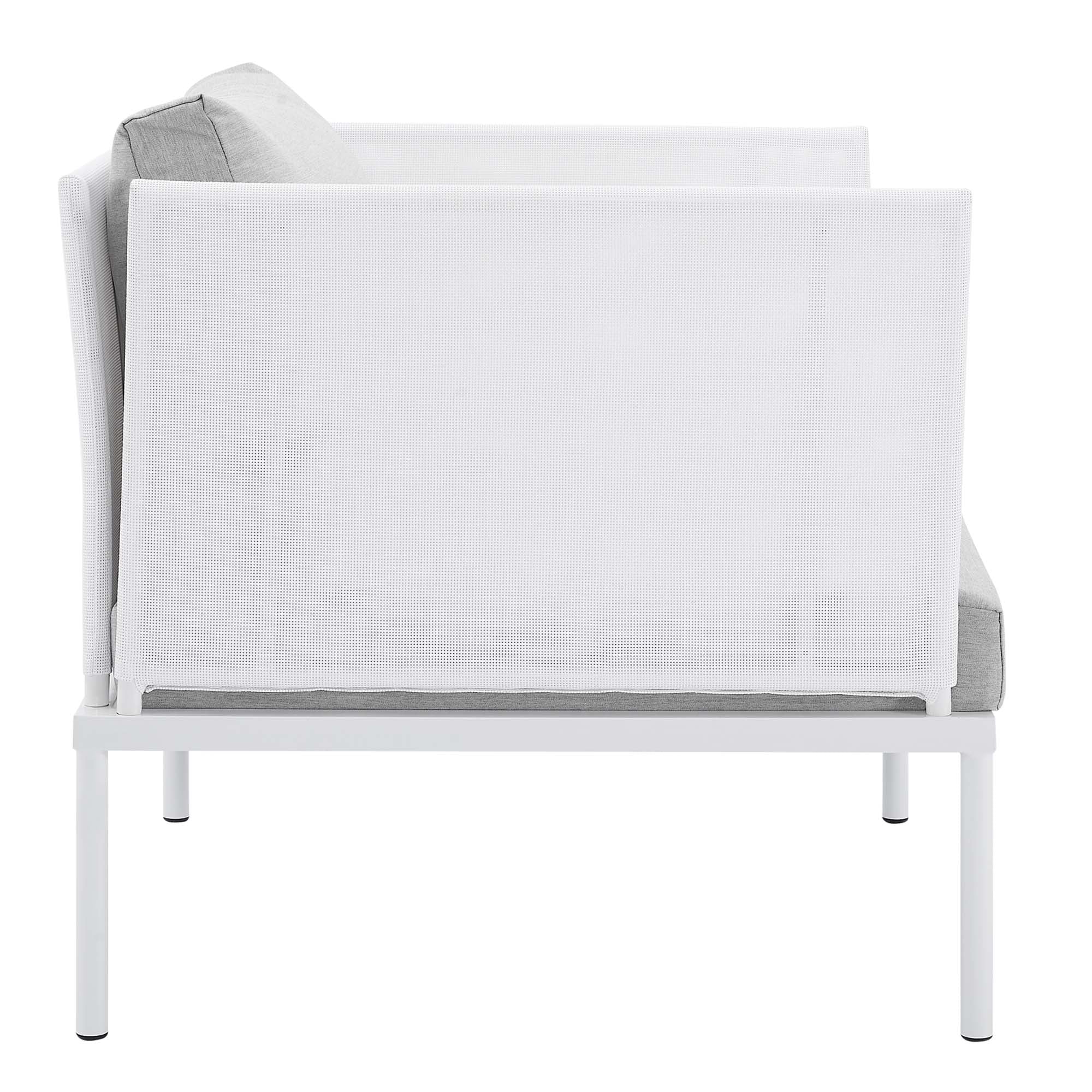 Harmony 6-Piece Sunbrella® Outdoor Patio Aluminum Seating Set by Modway