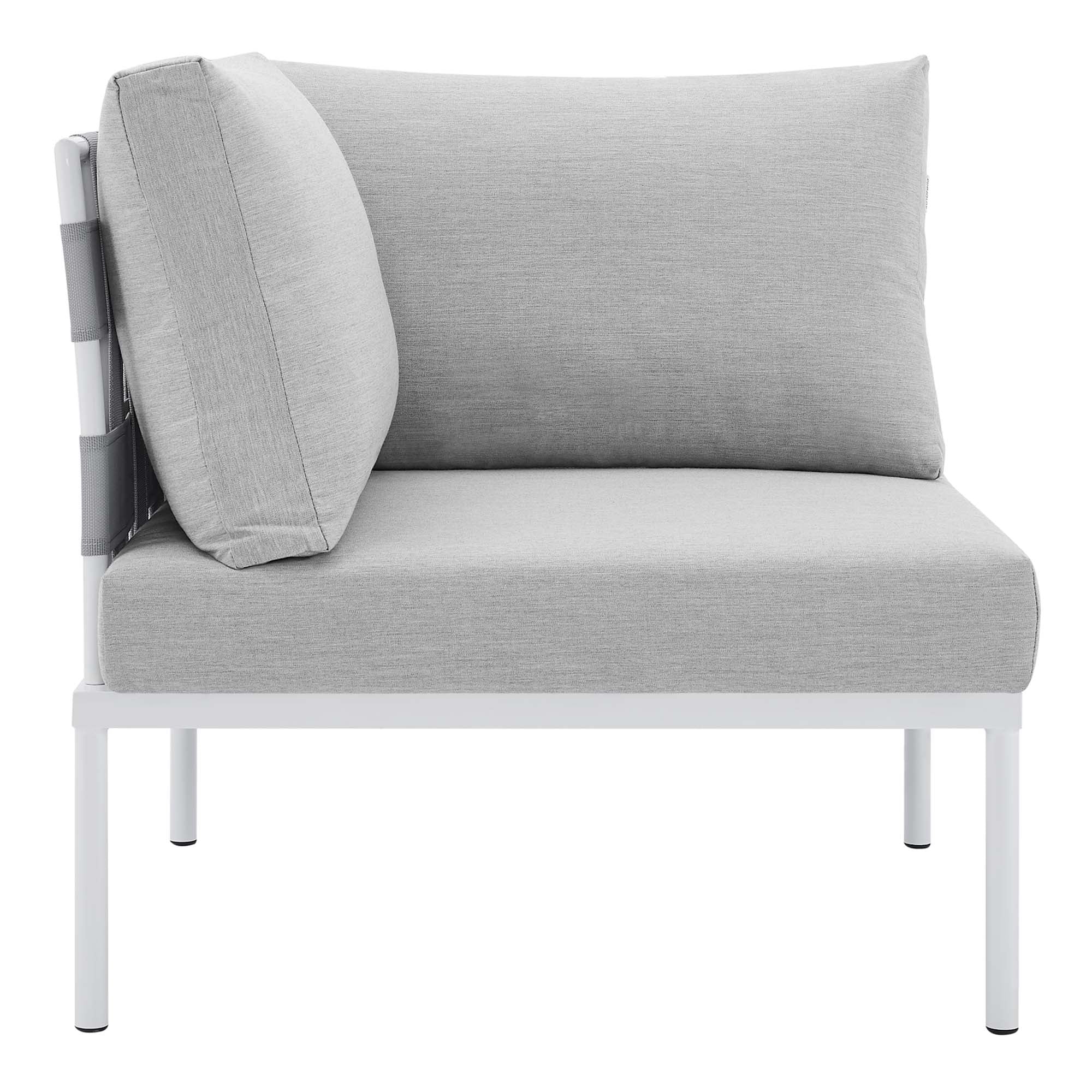 Harmony 8-Piece Sunbrella® Outdoor Patio Aluminum Sectional Sofa Set by Modway