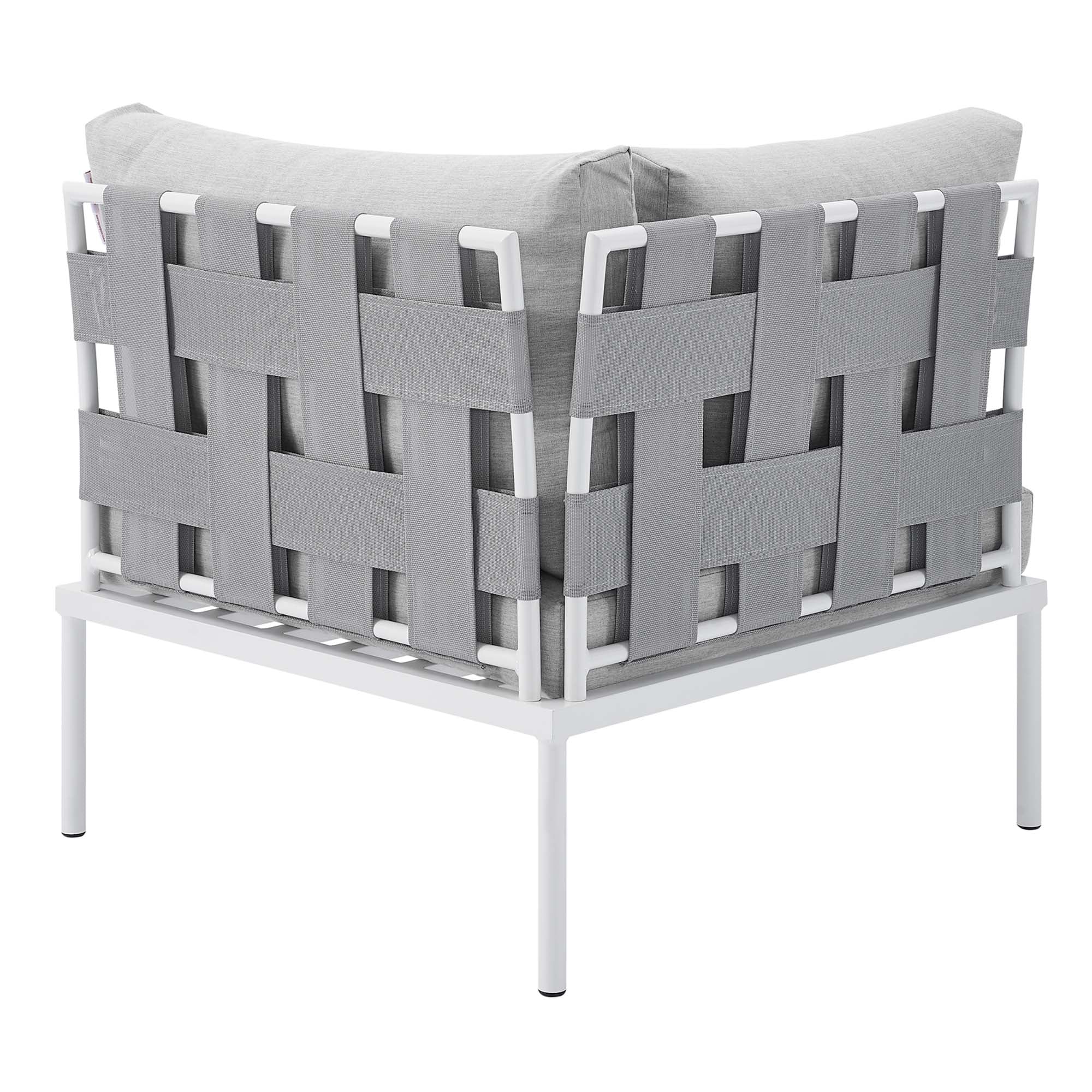 Harmony 8-Piece Sunbrella® Outdoor Patio Aluminum Sectional Sofa Set by Modway