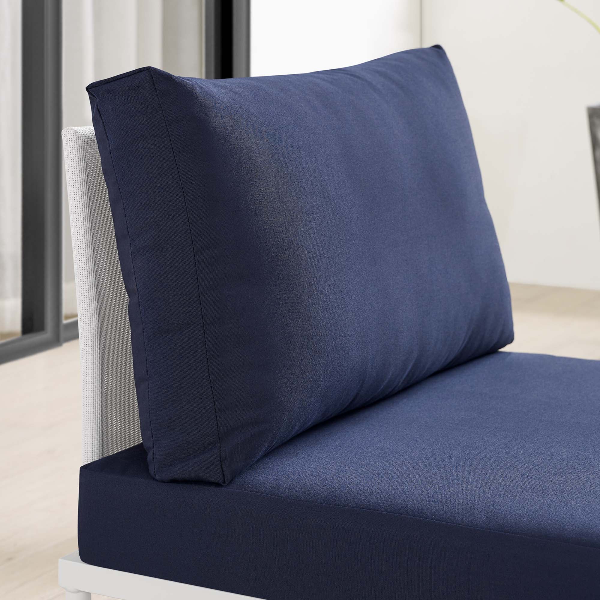 Harmony Sunbrella® Outdoor Patio Aluminum Armless Chair by Modway