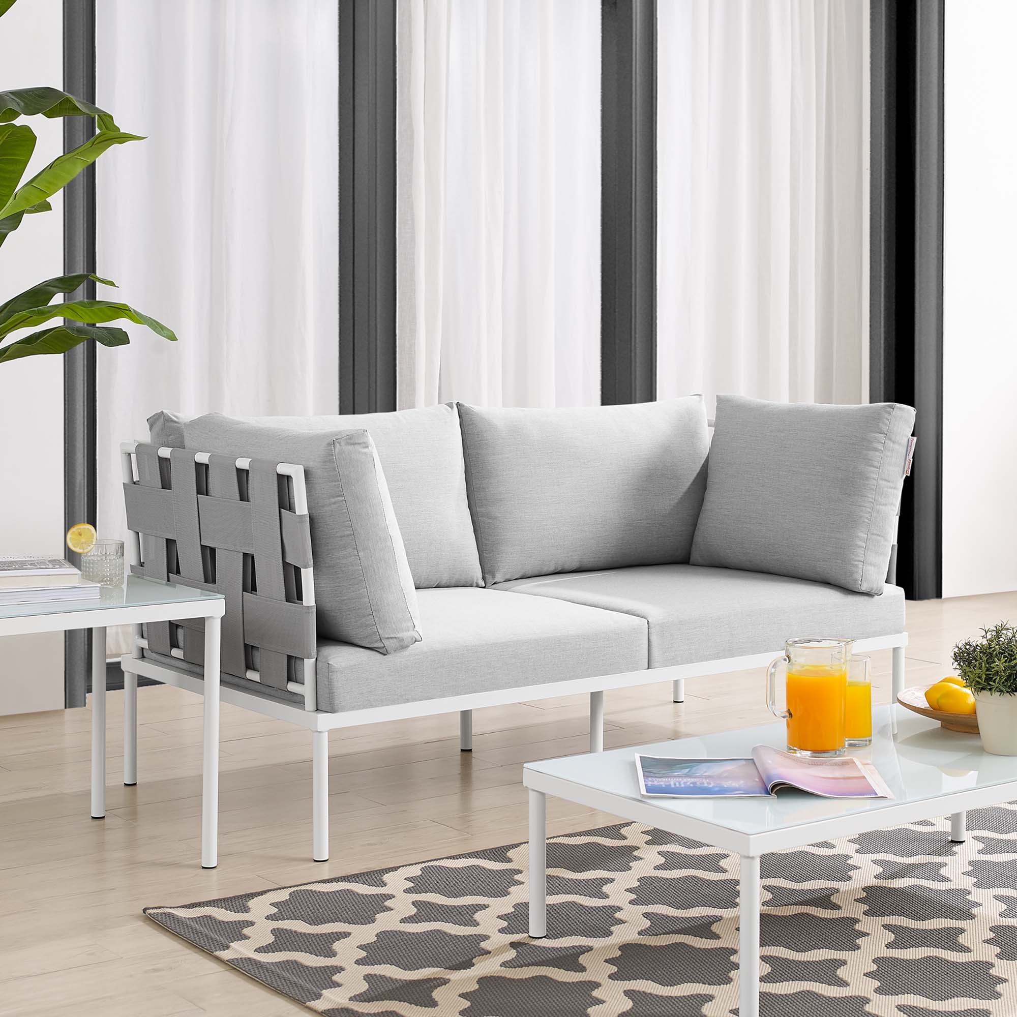 Harmony Sunbrella® Outdoor Patio Aluminum Loveseat by Modway