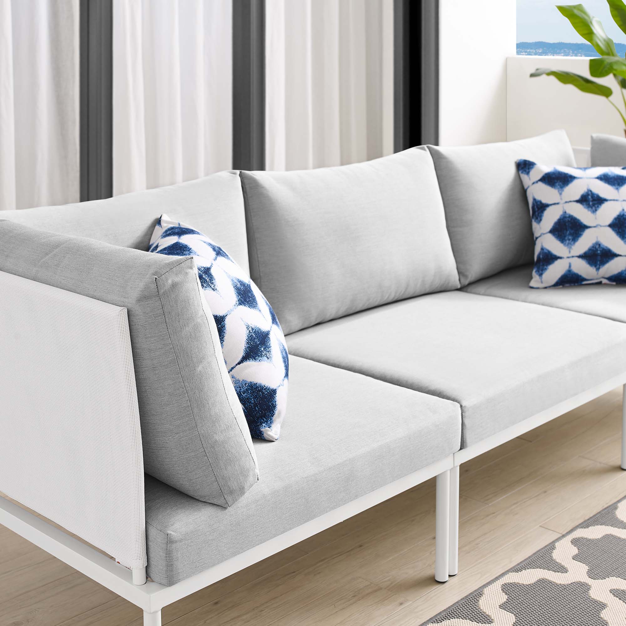 Harmony Sunbrella® Outdoor Patio Aluminum Sofa by Modway