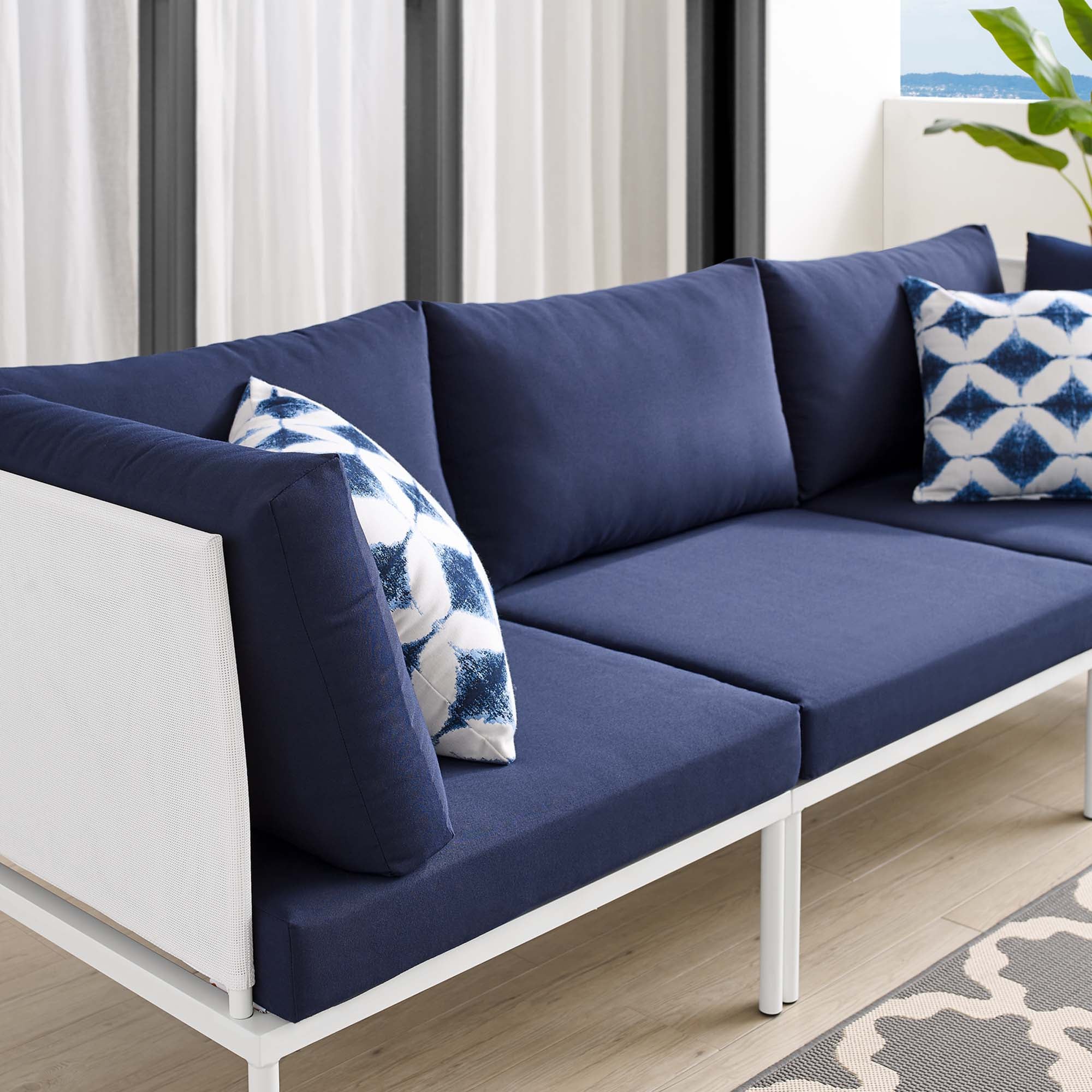 Harmony Sunbrella® Outdoor Patio Aluminum Sofa by Modway
