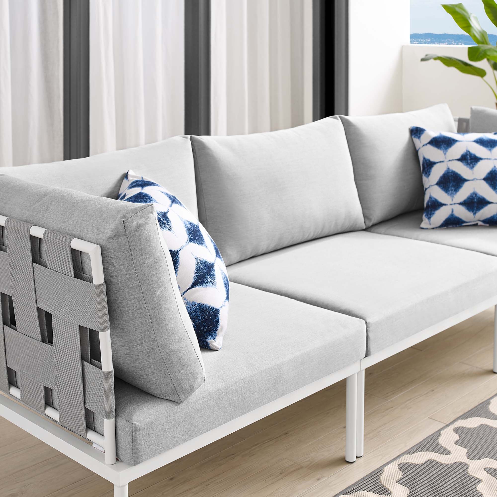Harmony Sunbrella® Outdoor Patio Aluminum Sofa by Modway