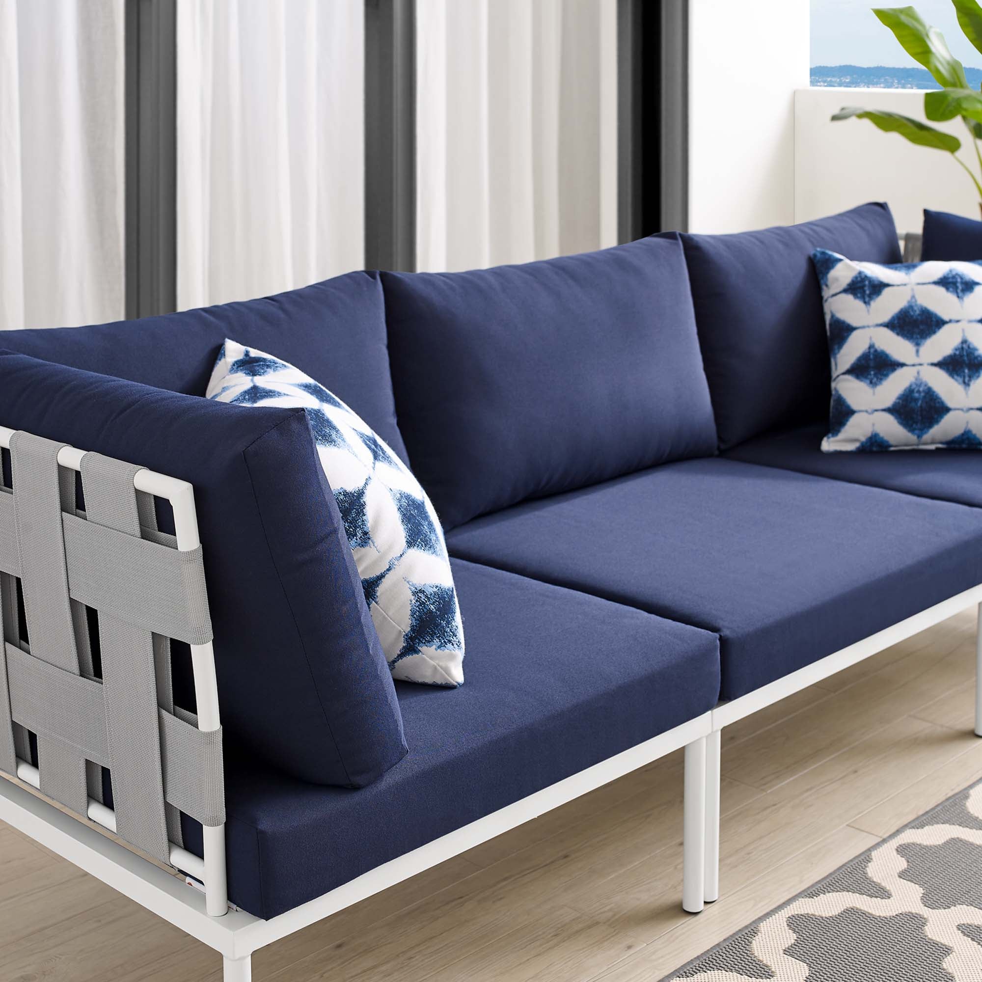 Harmony Sunbrella® Outdoor Patio Aluminum Sofa by Modway