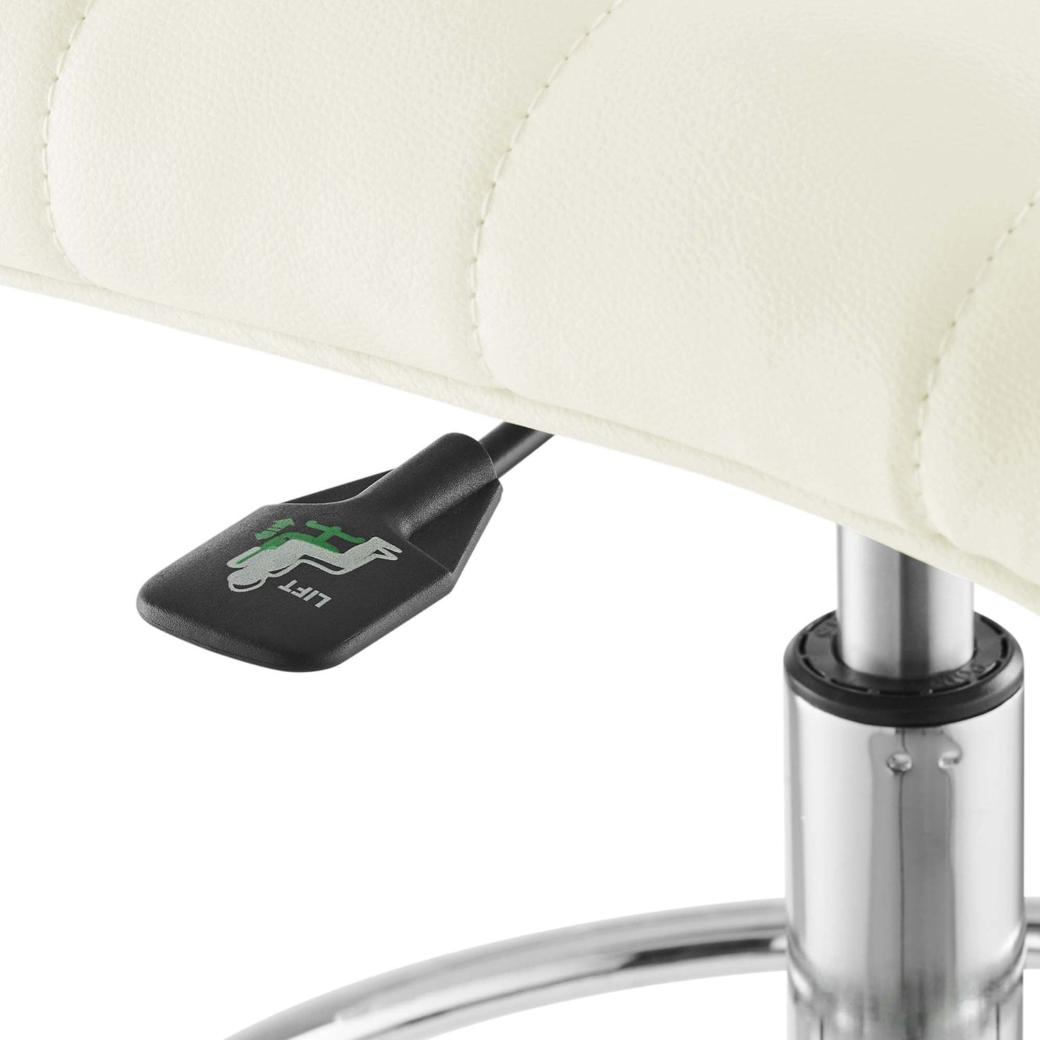 Ripple Armless Vegan Leather Drafting Chair by Modway