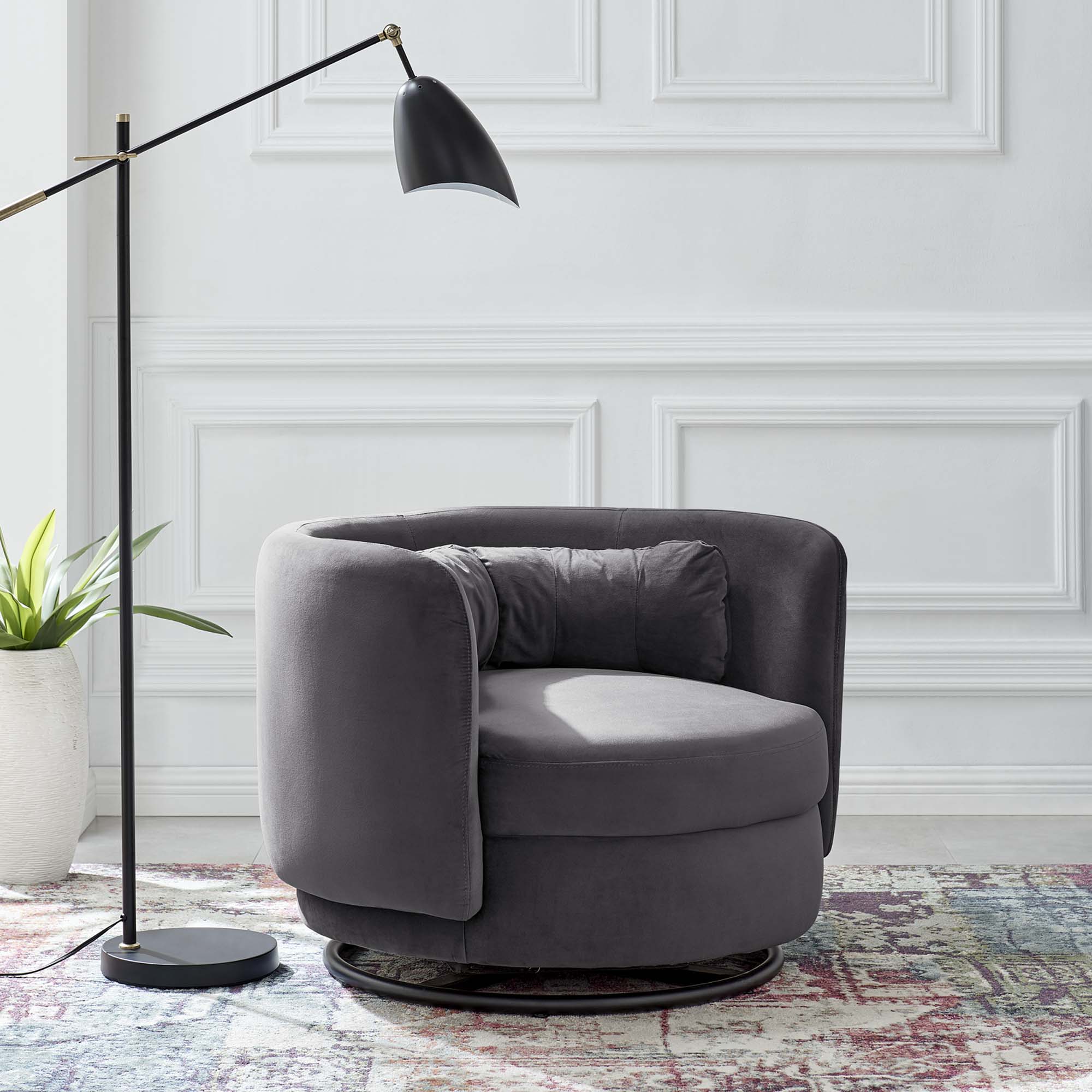 Relish Performance Velvet Performance Velvet Swivel Chair by Modway