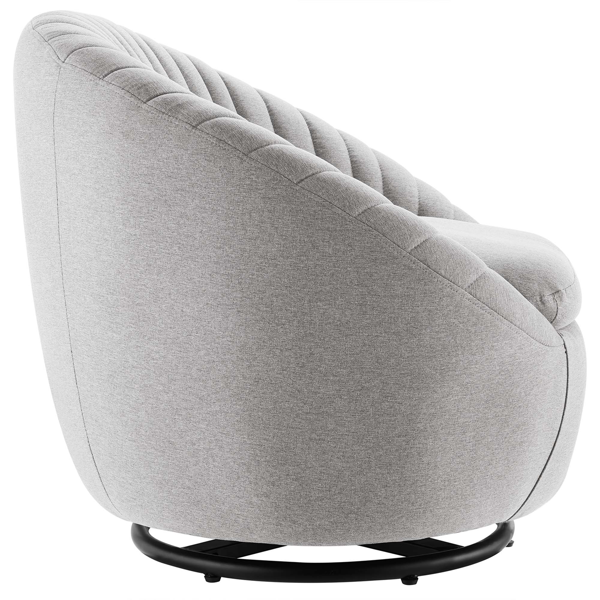 Whirr Tufted Fabric Swivel Chair by Modway