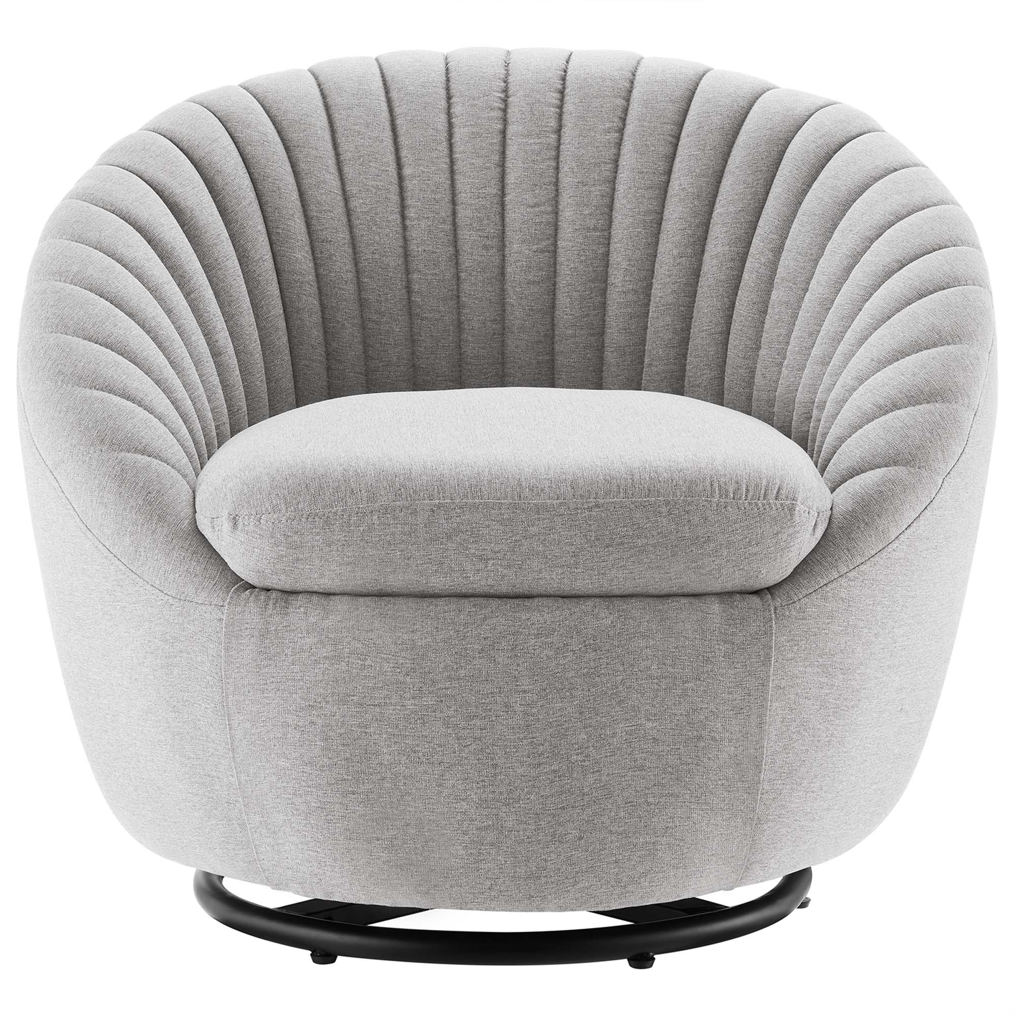 Whirr Tufted Fabric Swivel Chair by Modway