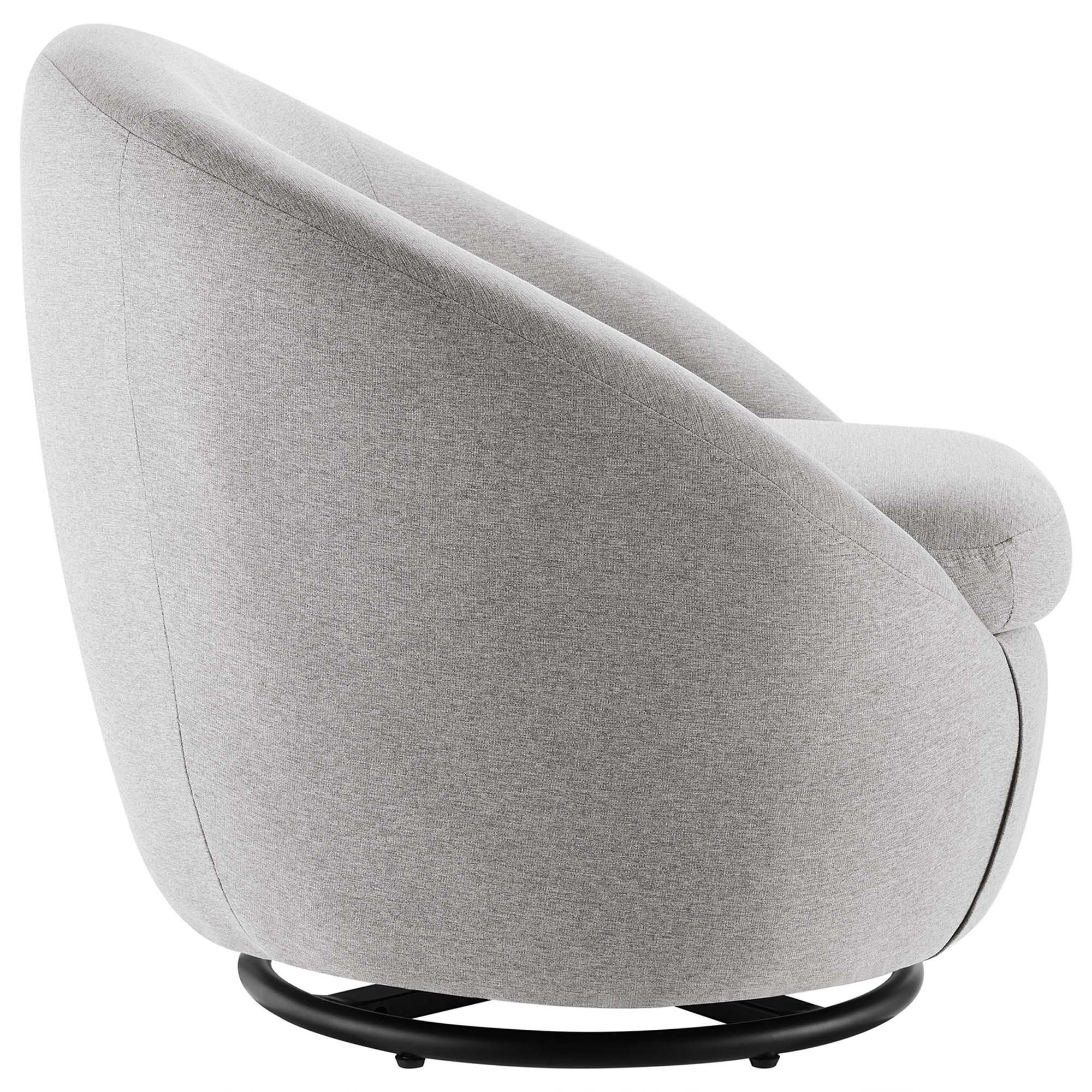 Buttercup Upholstered Fabric Swivel Chair by Modway