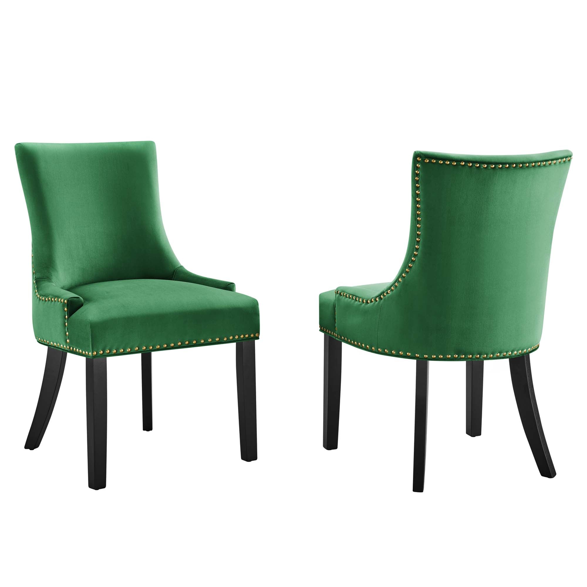 Marquis Performance Velvet Dining Chairs - Set of 2 by Modway