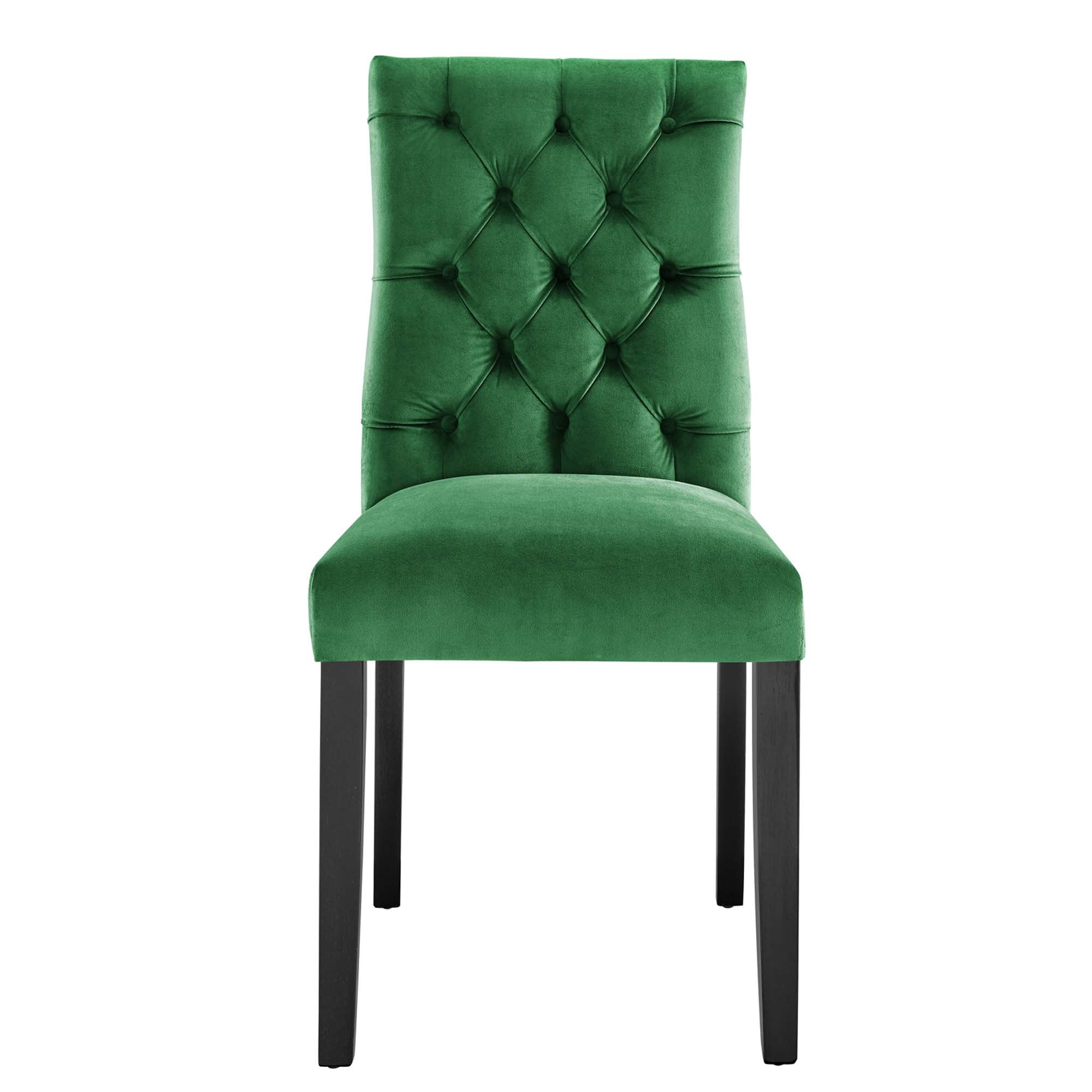 Duchess Performance Velvet Dining Chairs - Set of 2 by Modway