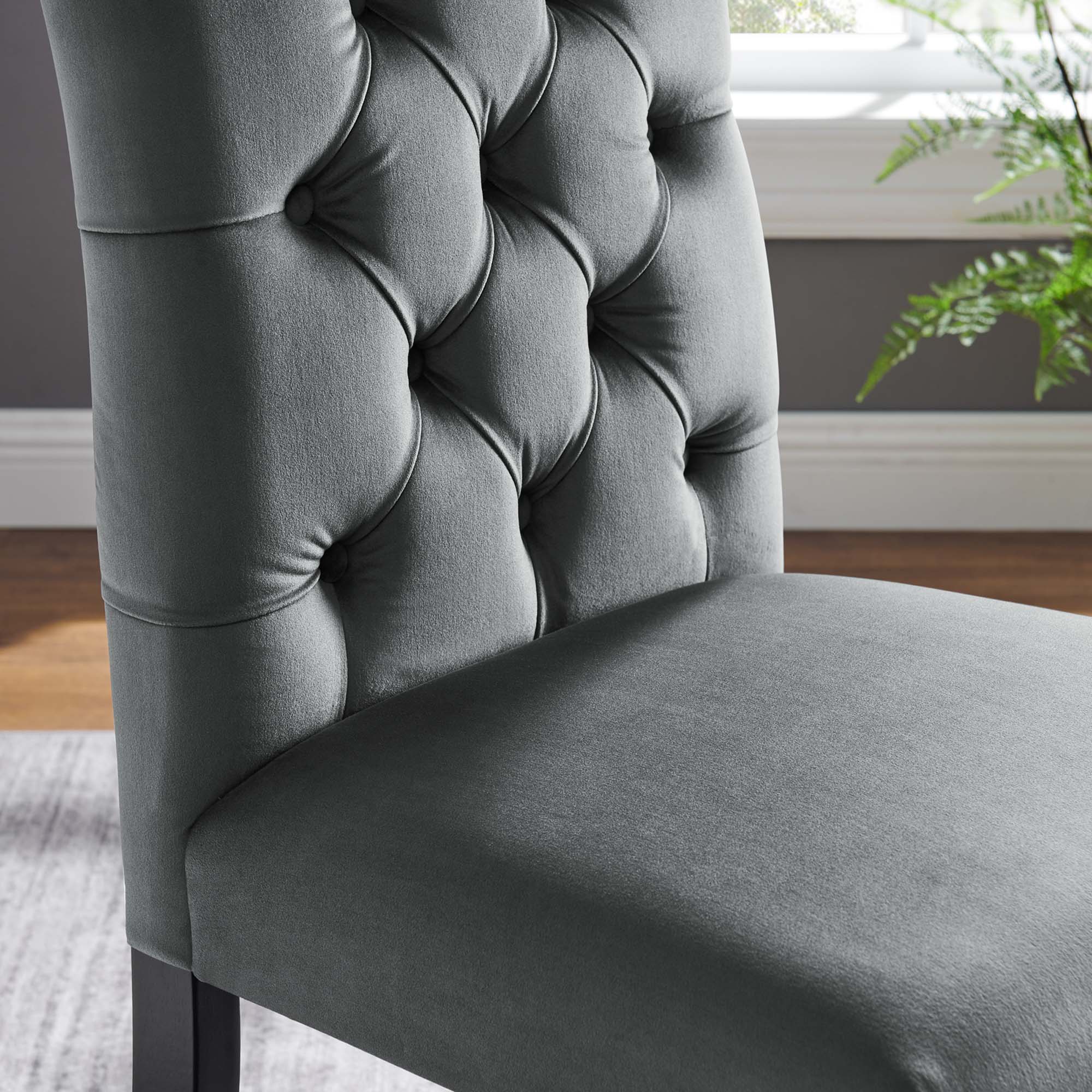 Duchess Performance Velvet Dining Chairs - Set of 2 by Modway