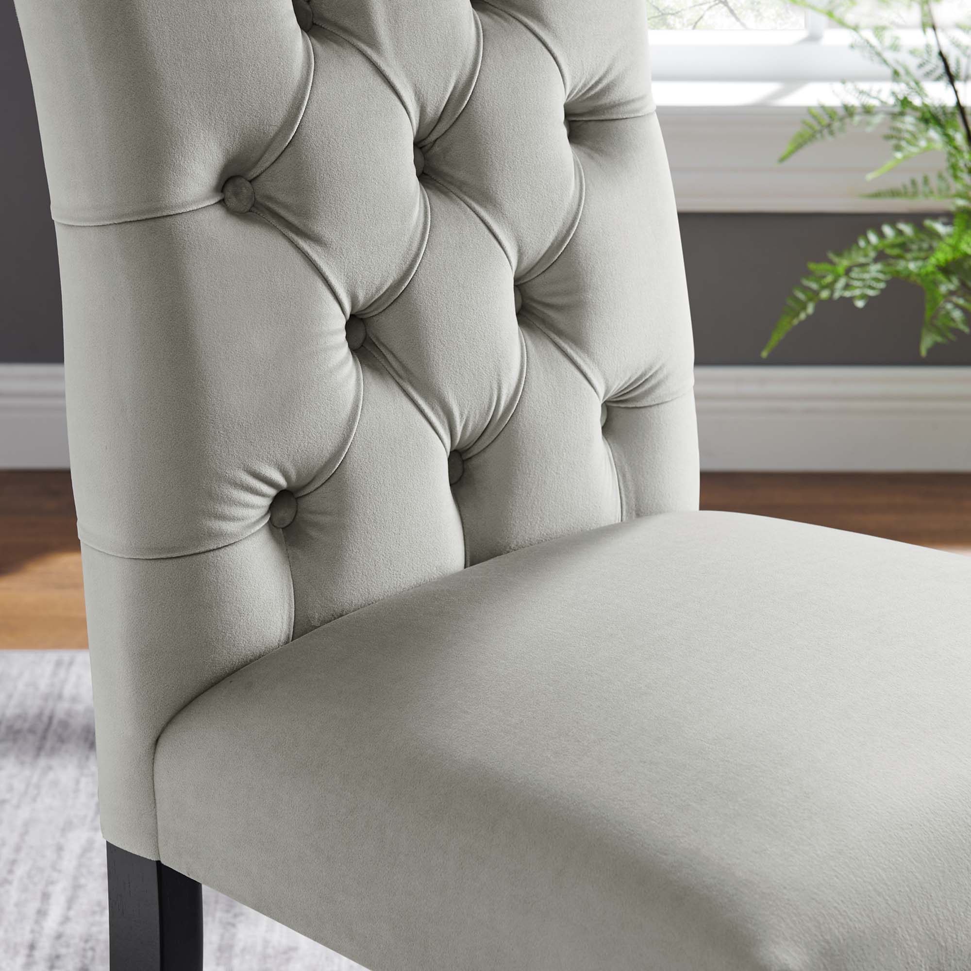 Duchess Performance Velvet Dining Chairs - Set of 2 by Modway