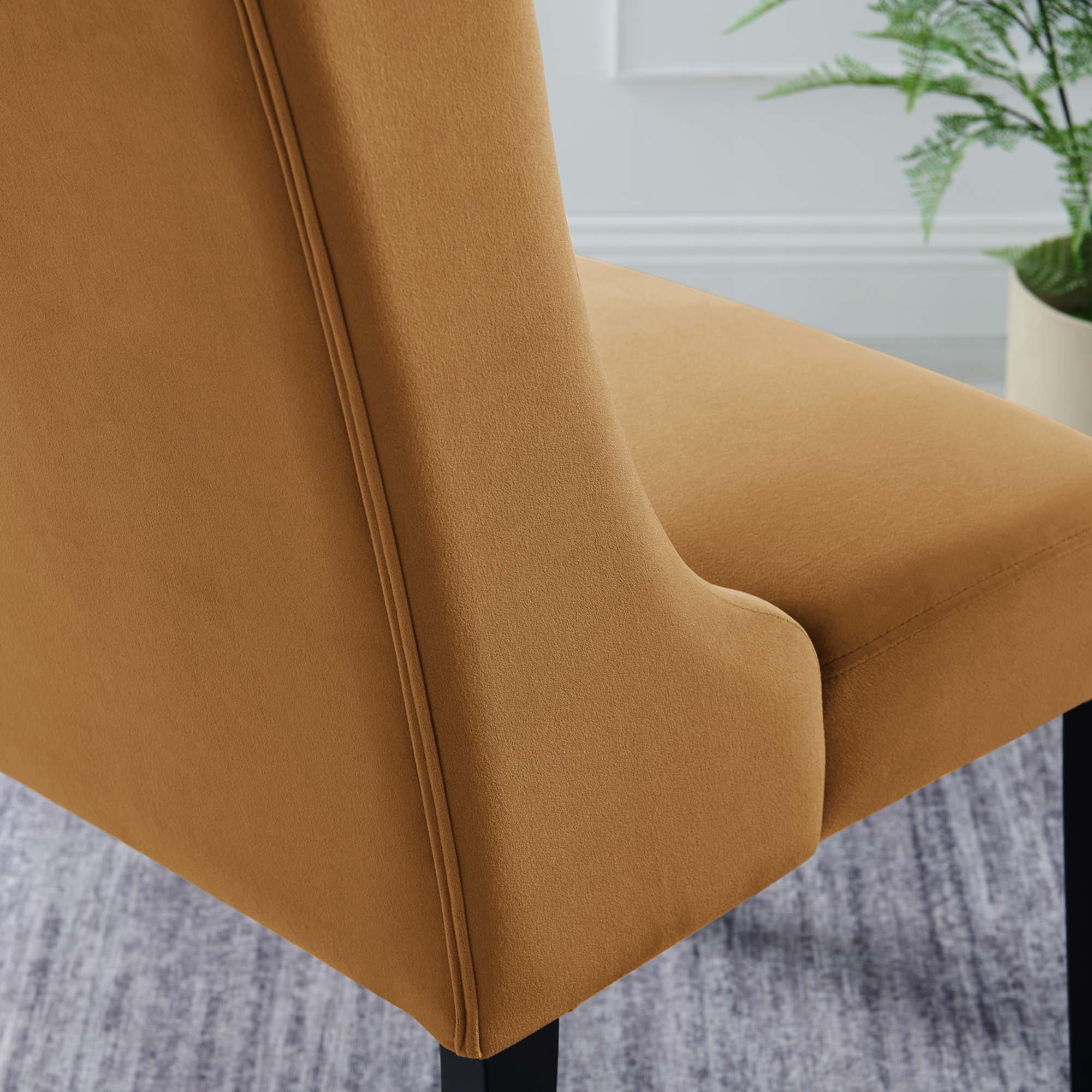 Baronet Performance Velvet Dining Chairs - Set of 2 by Modway