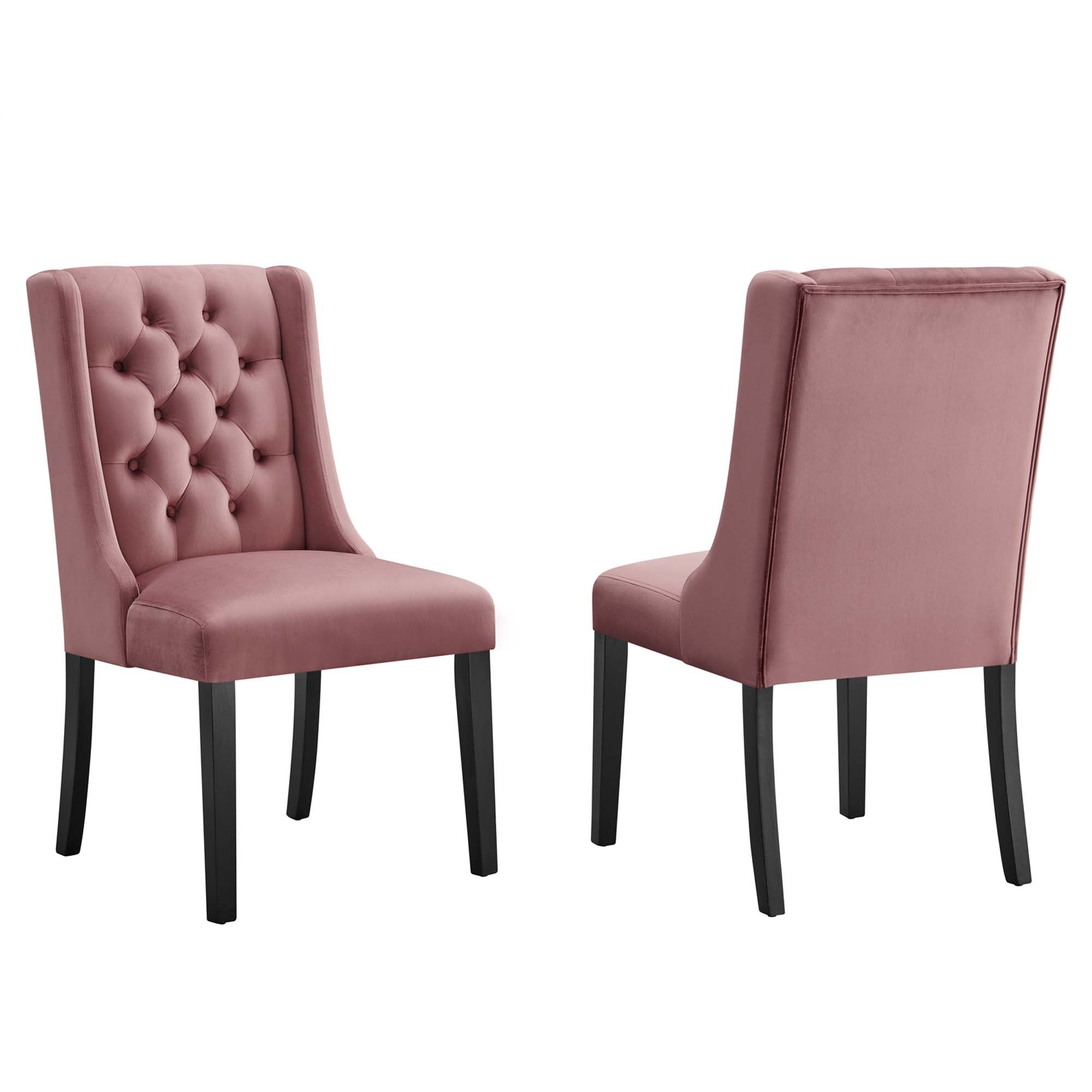 Baronet Performance Velvet Dining Chairs - Set of 2 by Modway