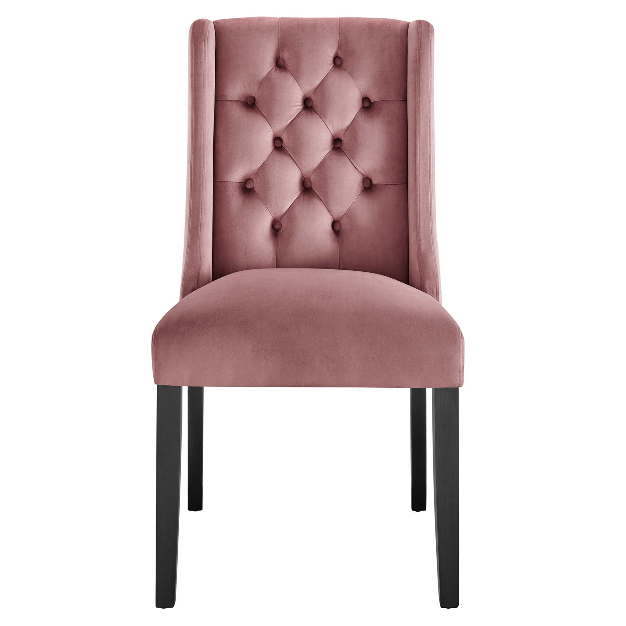 Baronet Performance Velvet Dining Chairs - Set of 2 by Modway
