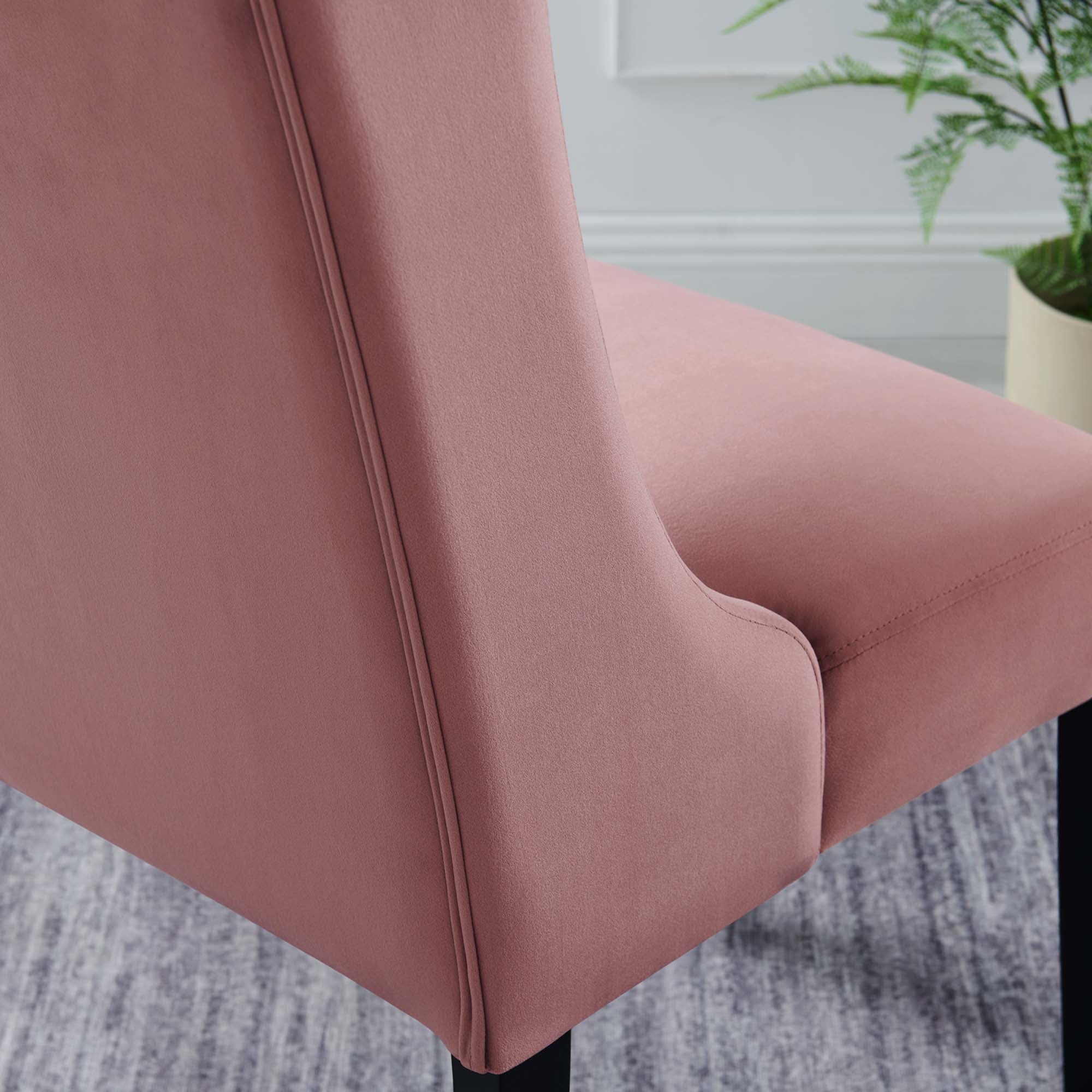 Baronet Performance Velvet Dining Chairs - Set of 2 by Modway