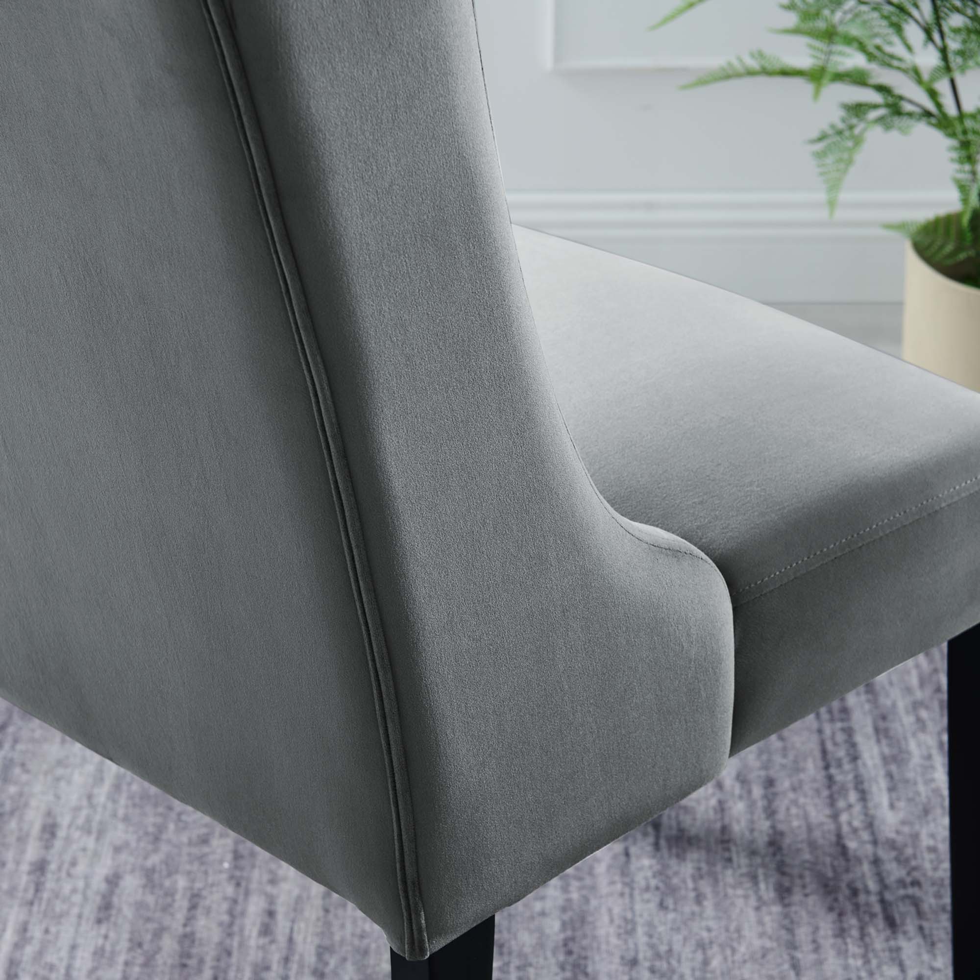 Baronet Performance Velvet Dining Chairs - Set of 2 by Modway