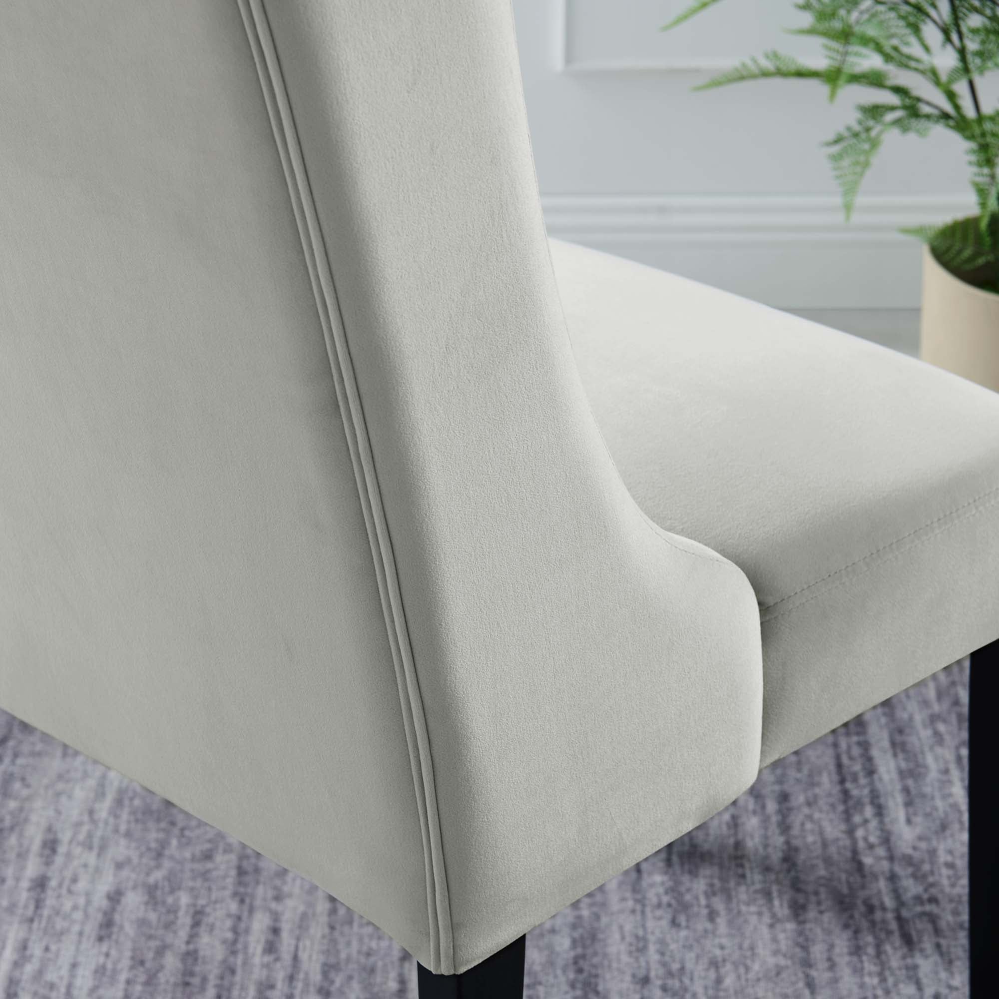 Baronet Performance Velvet Dining Chairs - Set of 2 by Modway