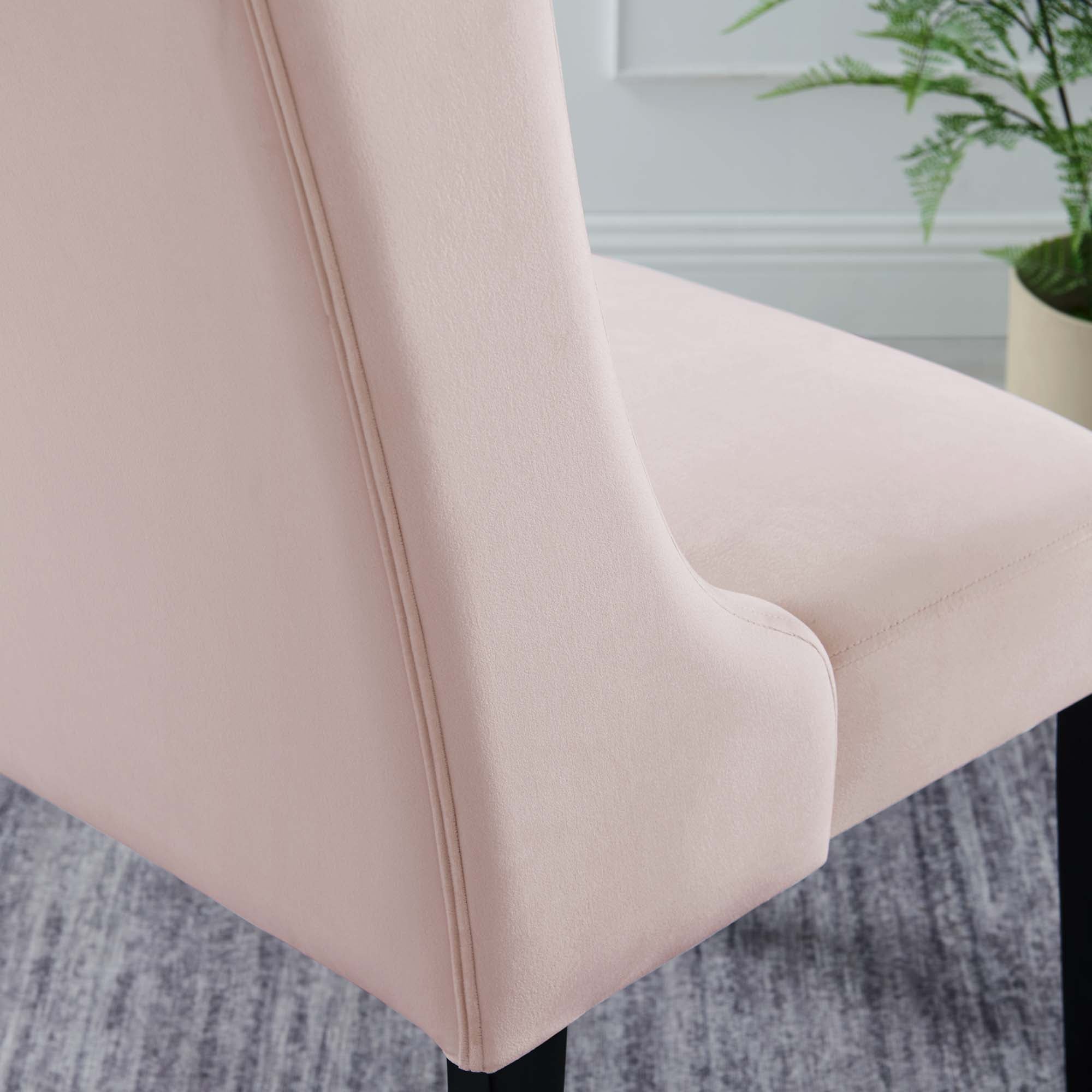 Baronet Performance Velvet Dining Chairs - Set of 2 by Modway