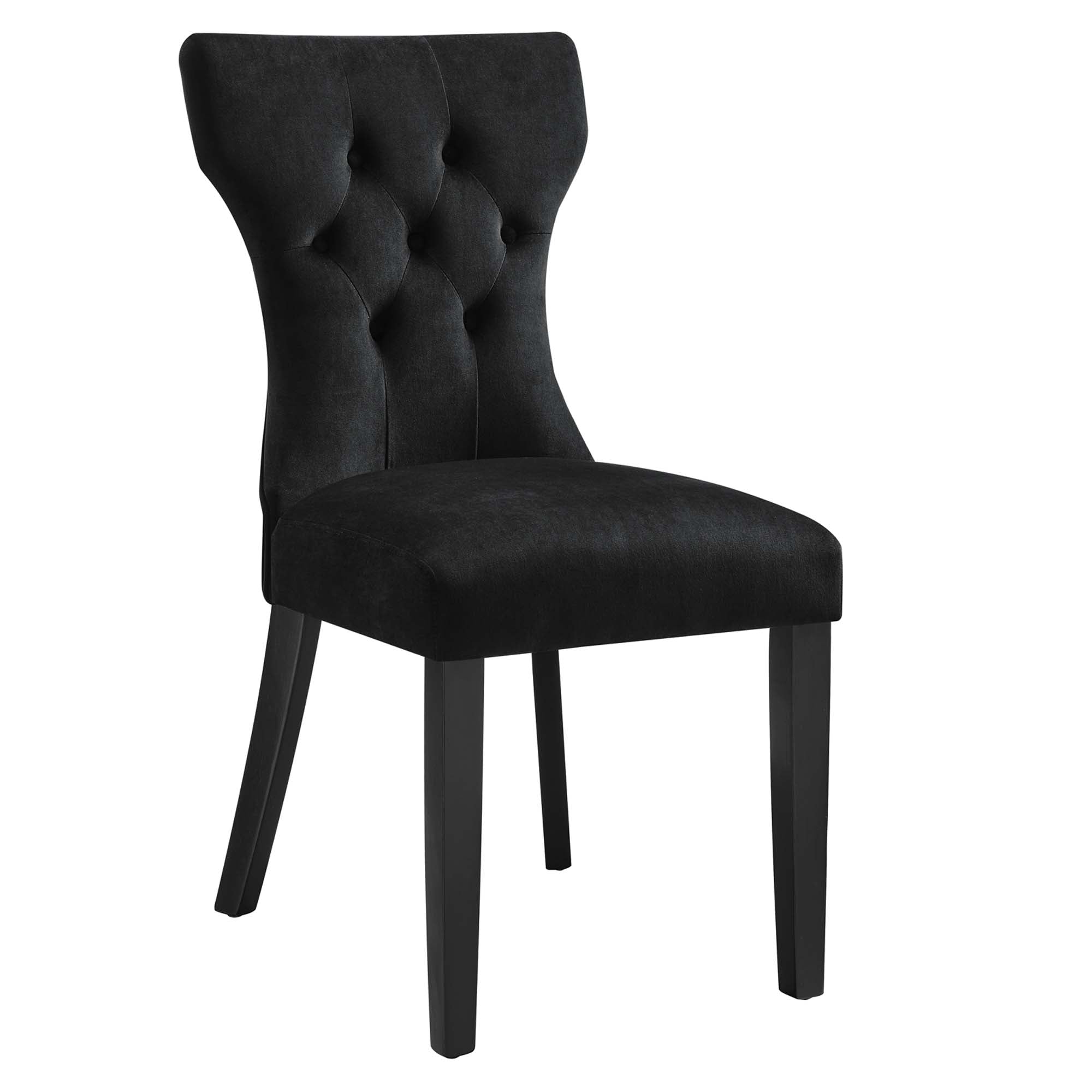 Silhouette Performance Velvet Dining Chairs - Set of 2 by Modway