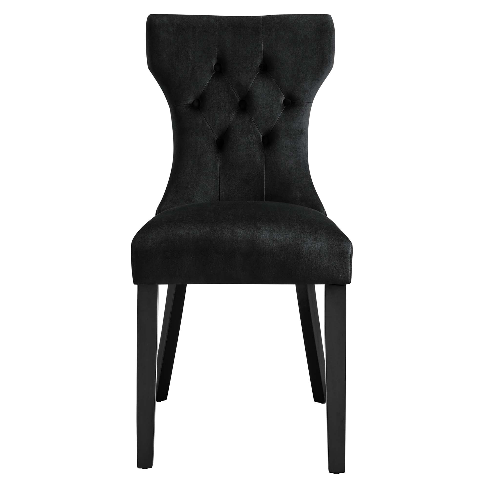 Silhouette Performance Velvet Dining Chairs - Set of 2 by Modway