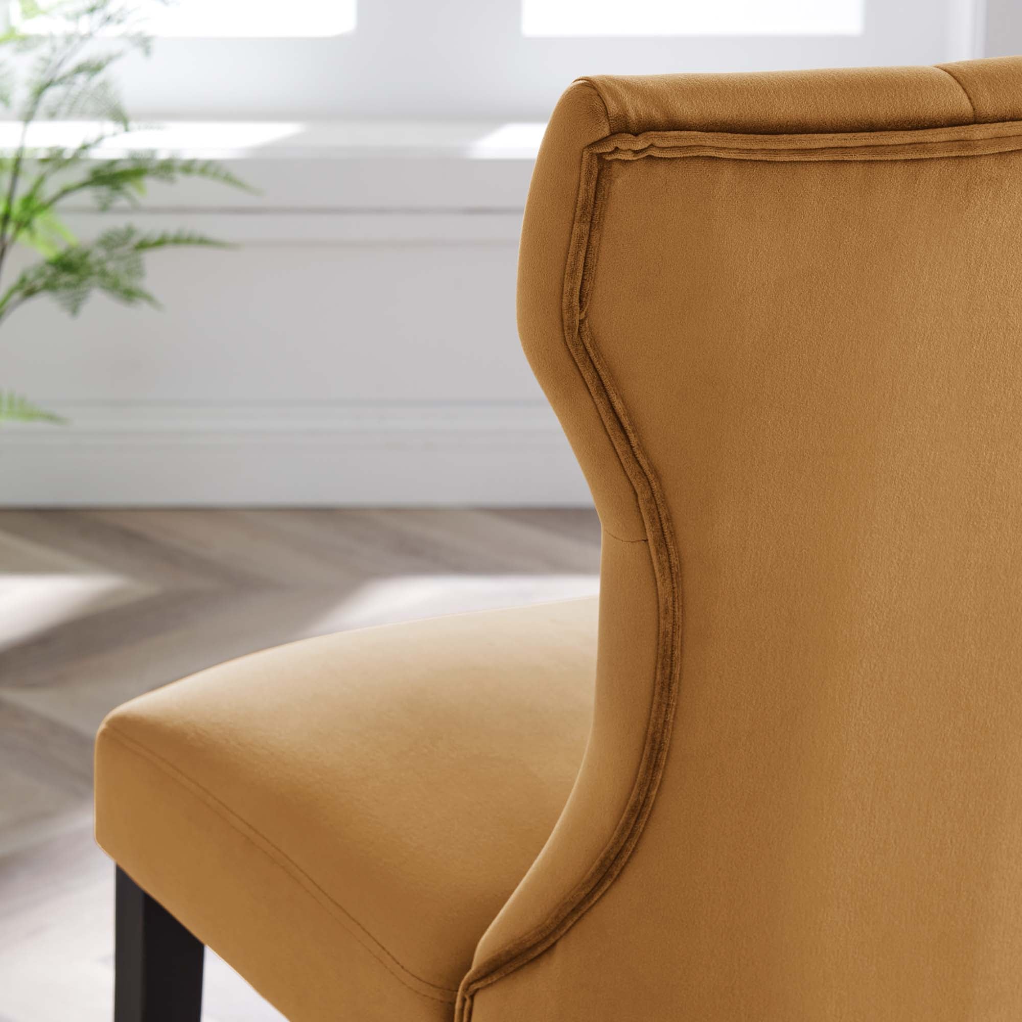 Silhouette Performance Velvet Dining Chairs - Set of 2 by Modway