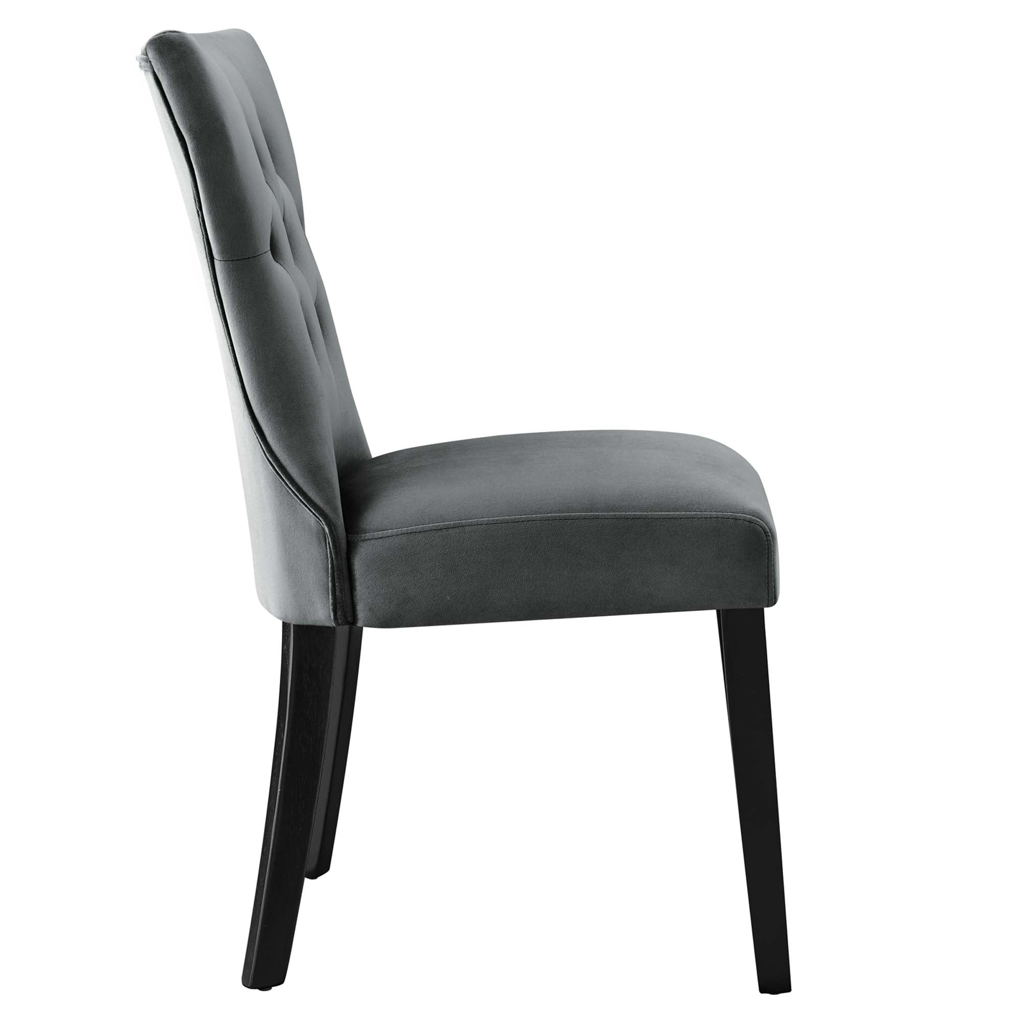 Silhouette Performance Velvet Dining Chairs - Set of 2 by Modway