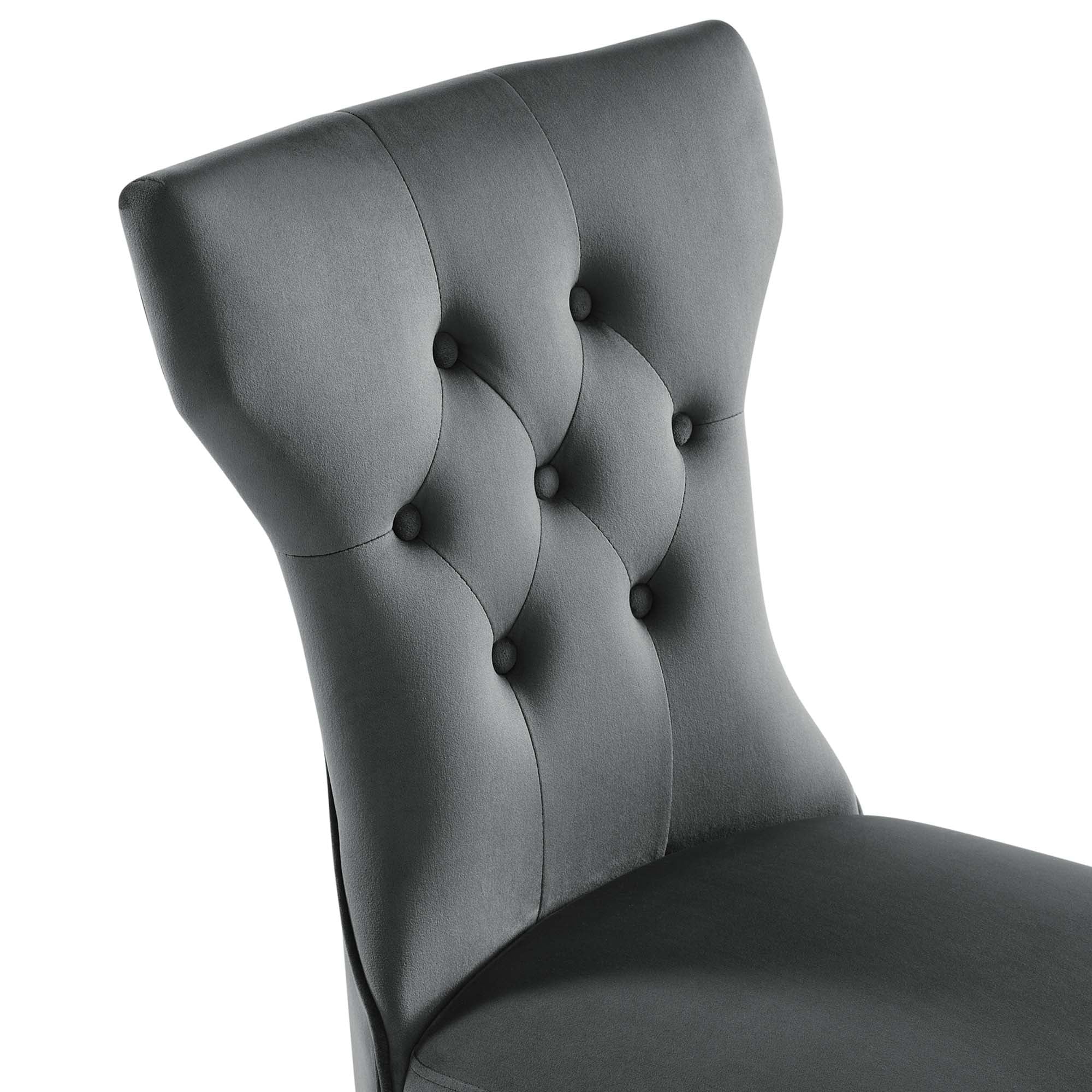 Silhouette Performance Velvet Dining Chairs - Set of 2 by Modway