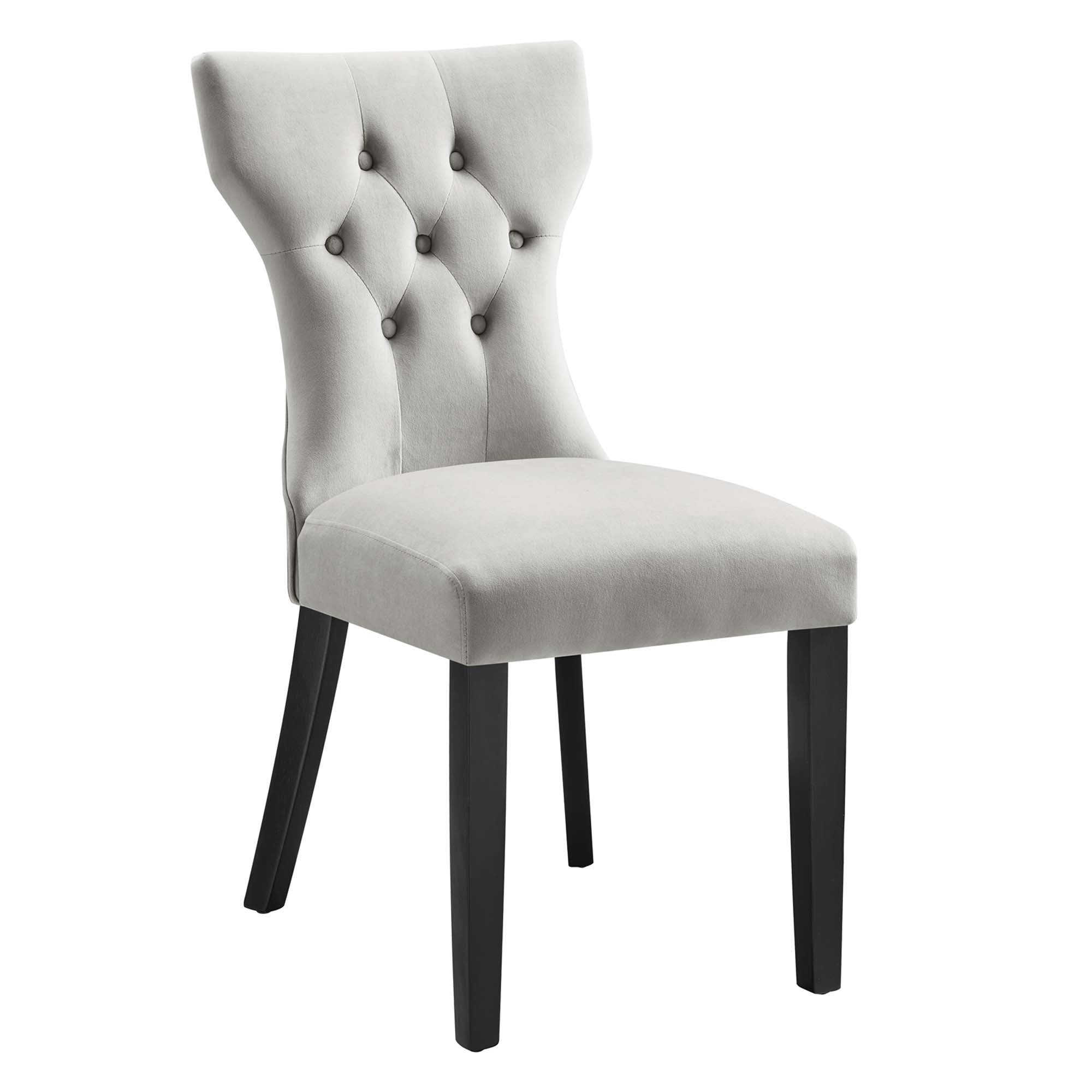 Silhouette Performance Velvet Dining Chairs - Set of 2 by Modway